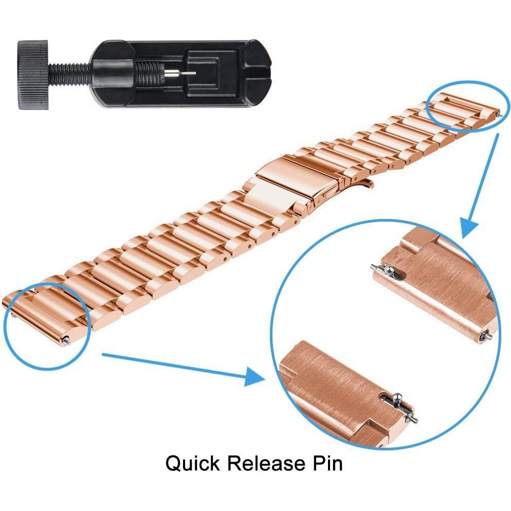 Correa de Acero Inoxidable para HUAWEI Band 10/9/8 - Oro Rosa