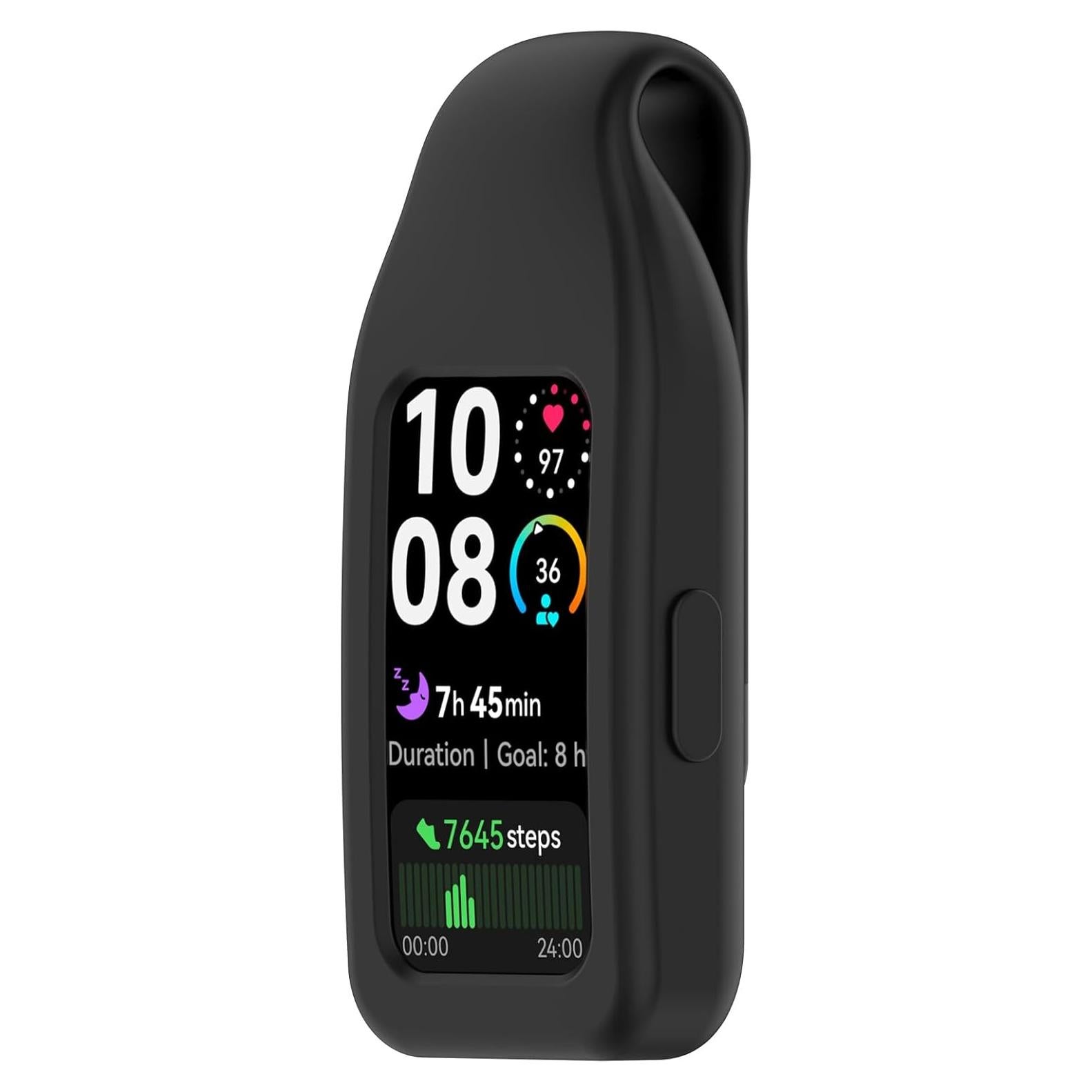 Funda Protectora de Silicona LOKEKE para Huawei Band 10/9/8 - Negro