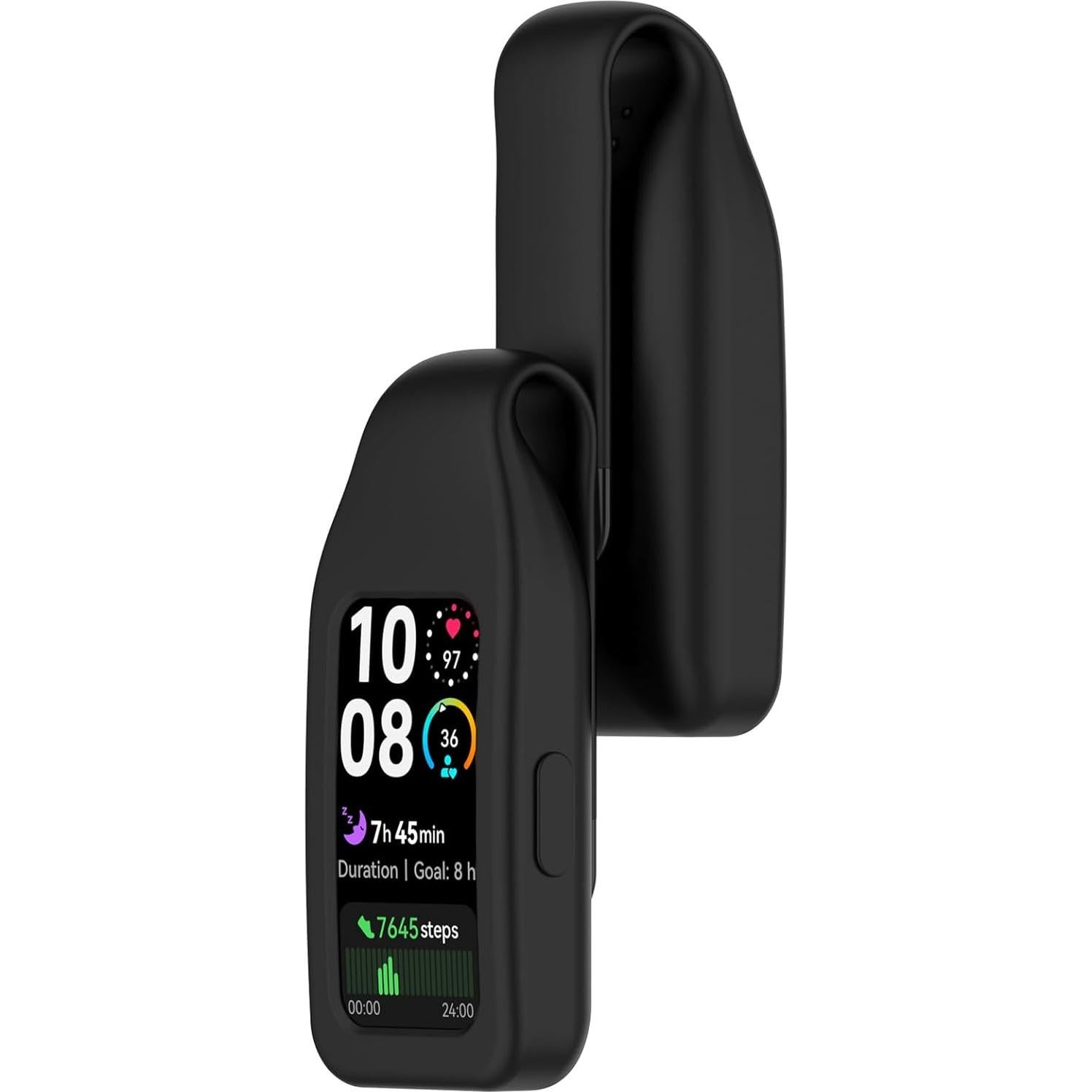 Funda Protectora de Silicona LOKEKE para Huawei Band 10/9/8 - Negro