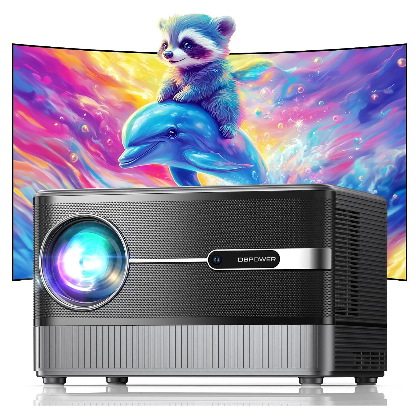 Proyector DBPOWER S5 4K WiFi 6 1000 ANSI 1080P 5" LCD