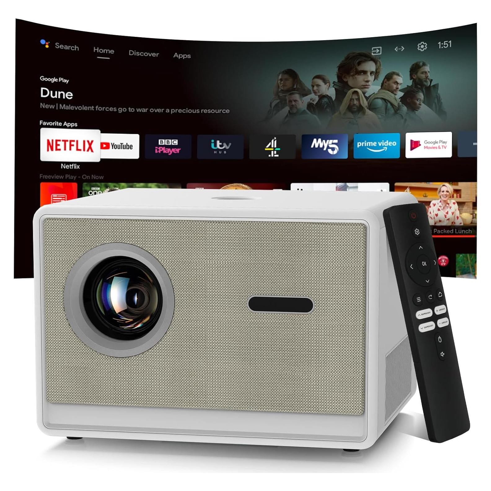 Proyector Maypug P7 1080P 600 Lúmenes WiFi Bluetooth Corto Alcance