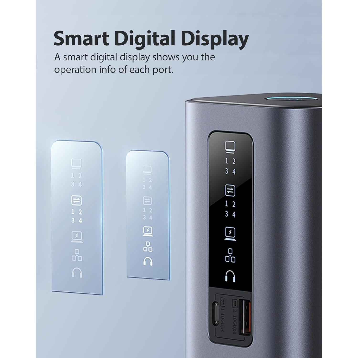 Baseus Estación de Acoplamiento 11 en 1 USB-C 100W y Cable Carga Rápida