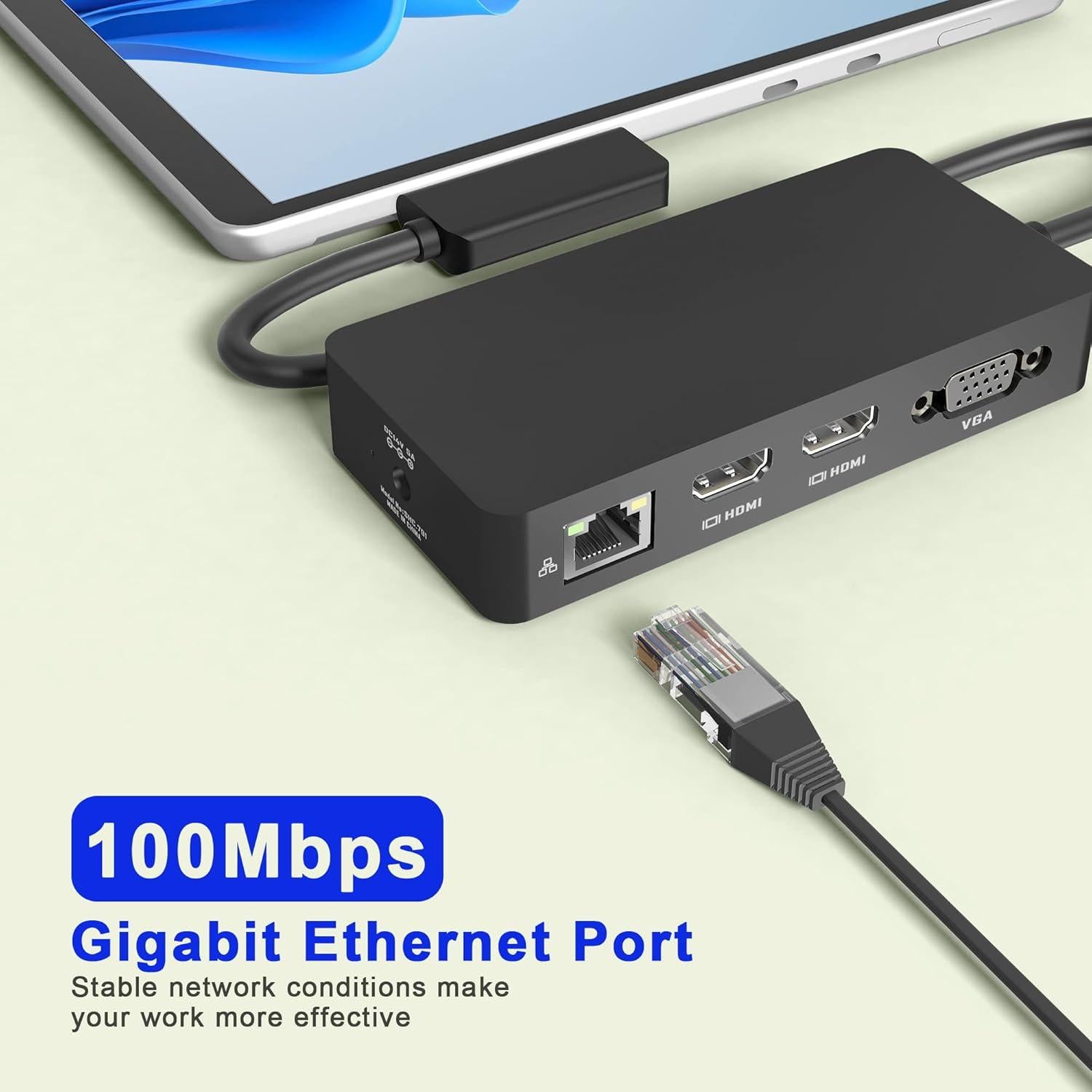 Estación de Acoplamiento Microsoft Surface Dock 12-en-1 4K