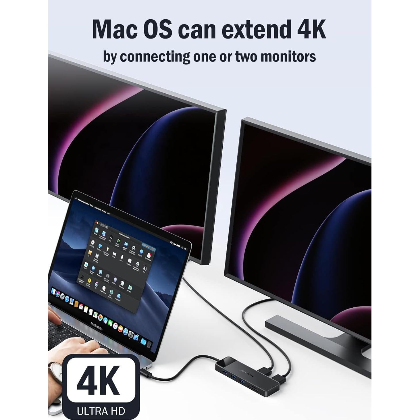 Estación de Acoplamiento USB C Lemorele 10 en 1 4K HDMI VGA
