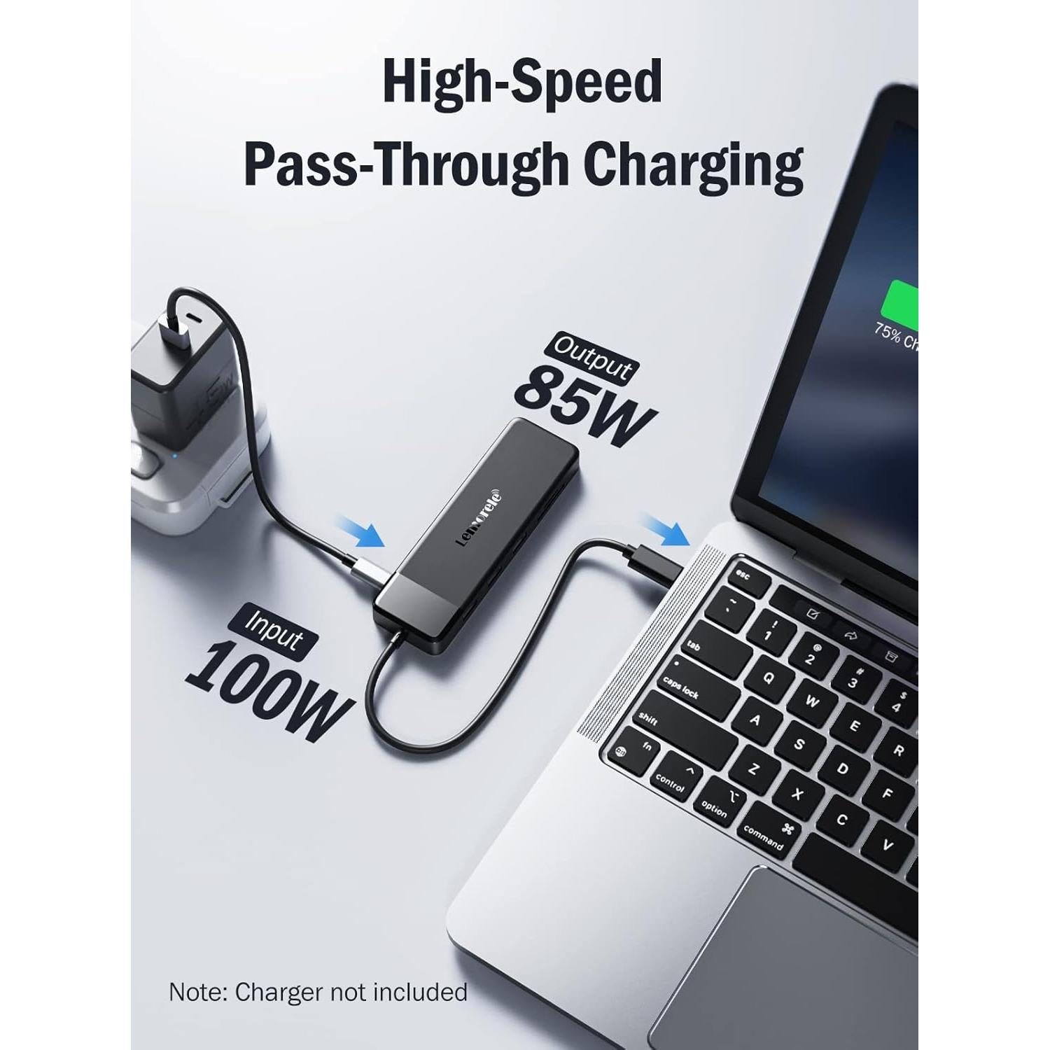 Estación de Acoplamiento USB C Lemorele 10 en 1 4K HDMI VGA