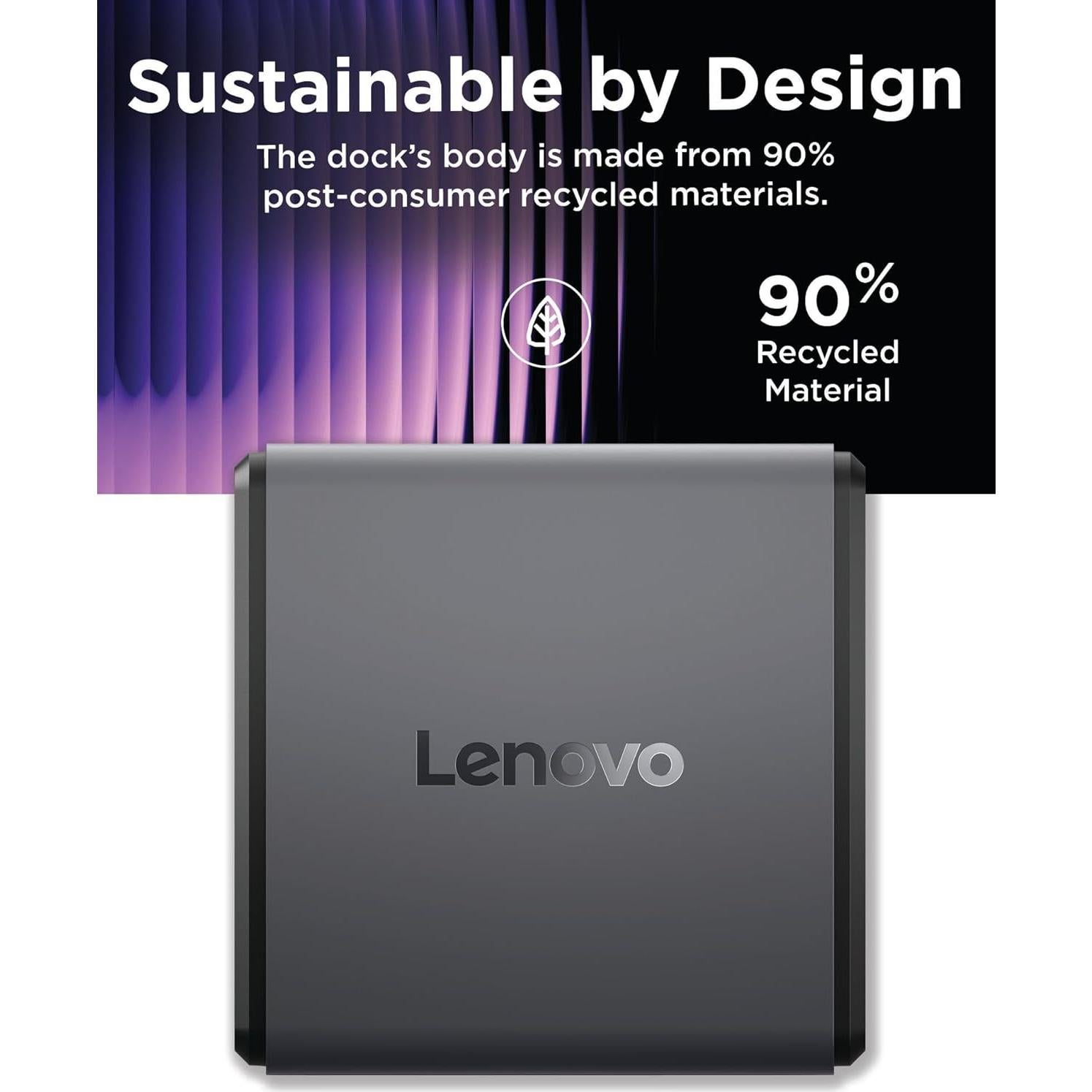 Dock de Carga GaN Lenovo 60W Multiport HDMI USB-C USB-A