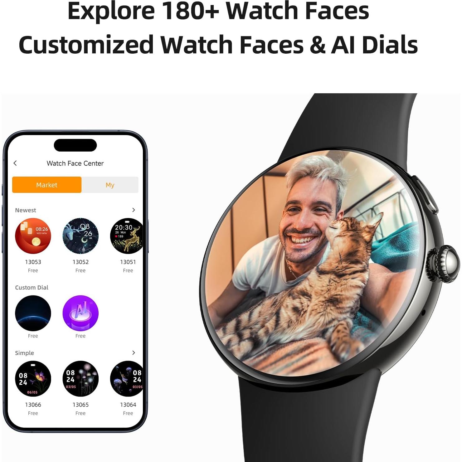 Reloj Inteligente Parsonver LW51 AMOLED 43mm Negro Fitness