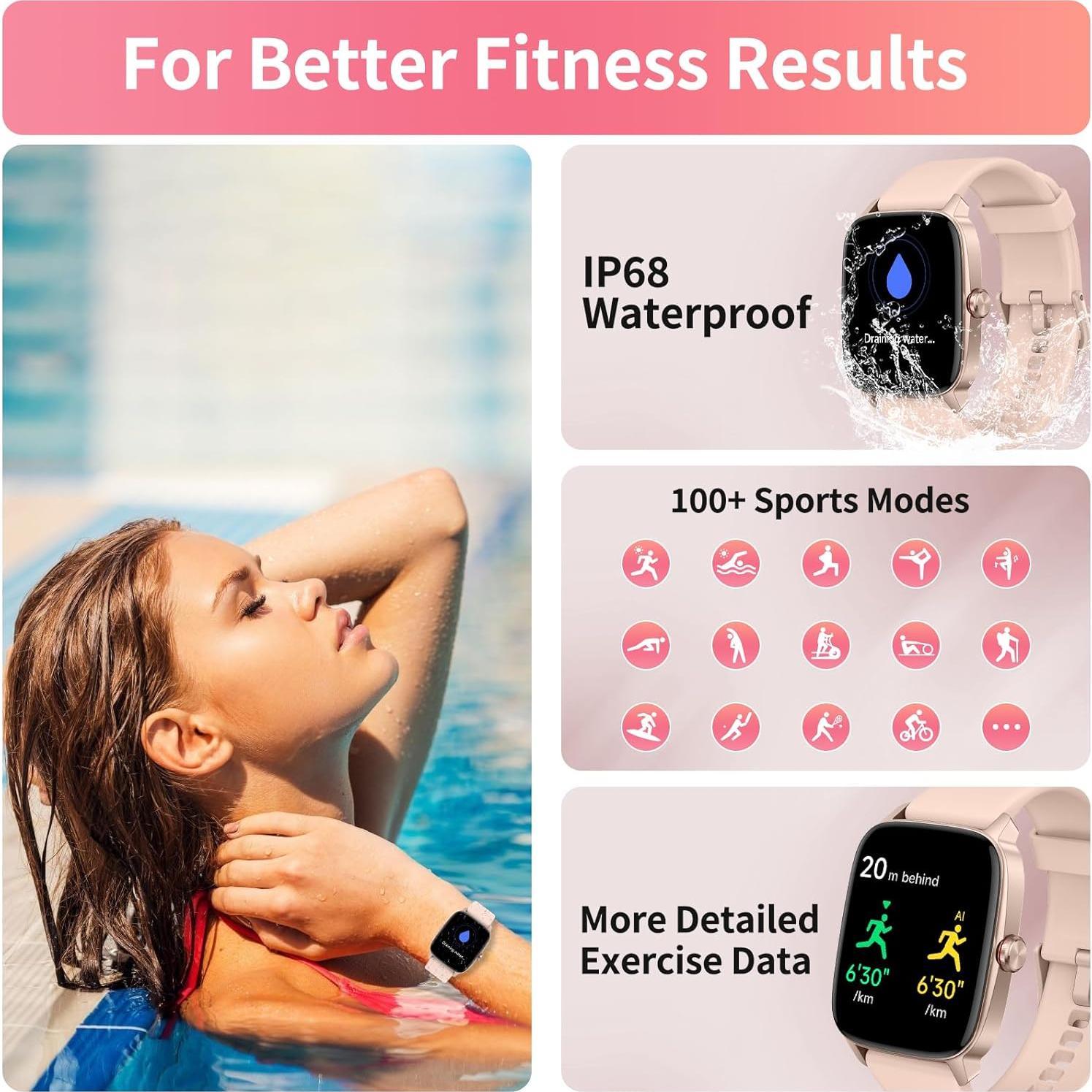 Reloj Inteligente YMZ TGW01 Bluetooth 5.3 IP68 1.85"