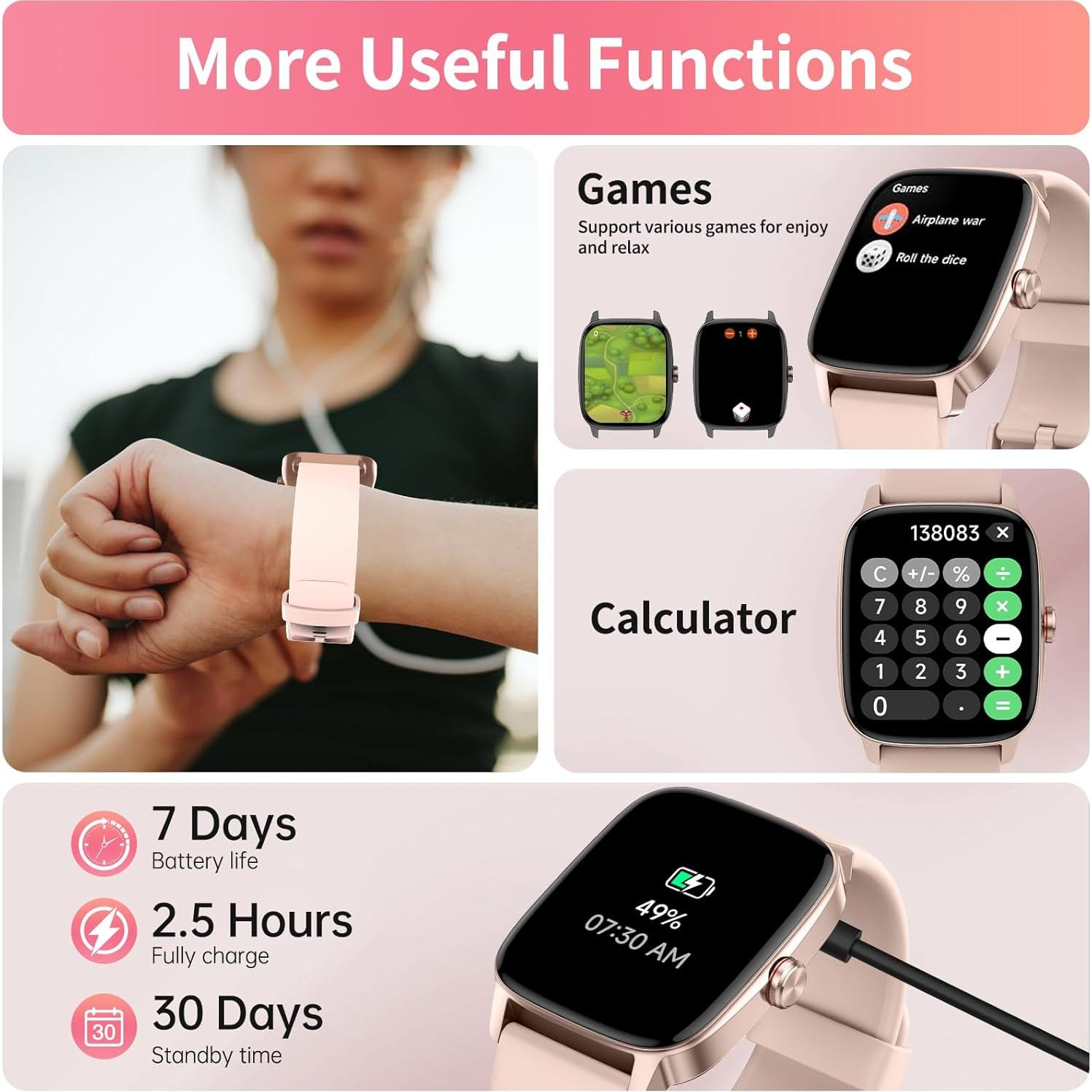 Reloj Inteligente YMZ TGW01 Bluetooth 5.3 IP68 1.85"