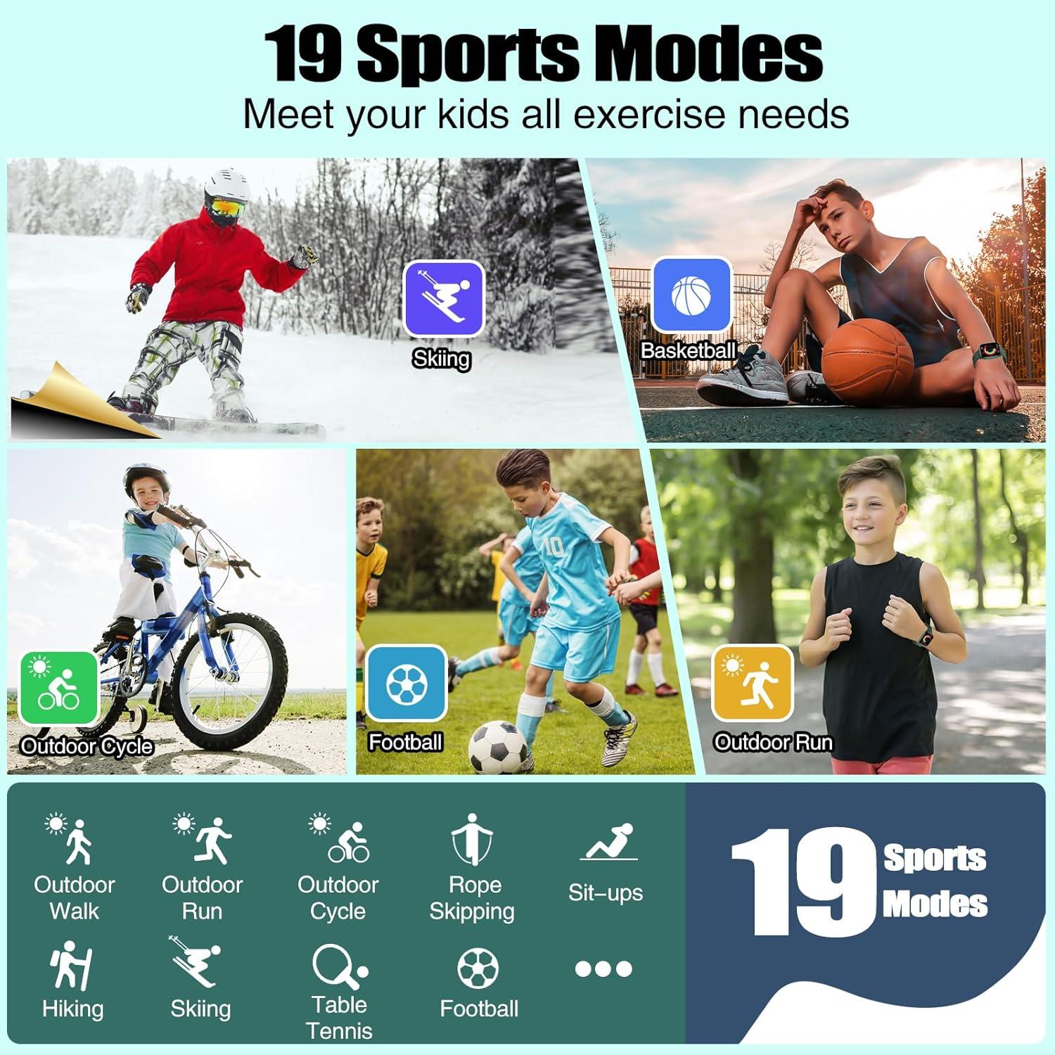 Reloj Infantil Meoonley IP68 Impermeable 19 Modos Deportivos