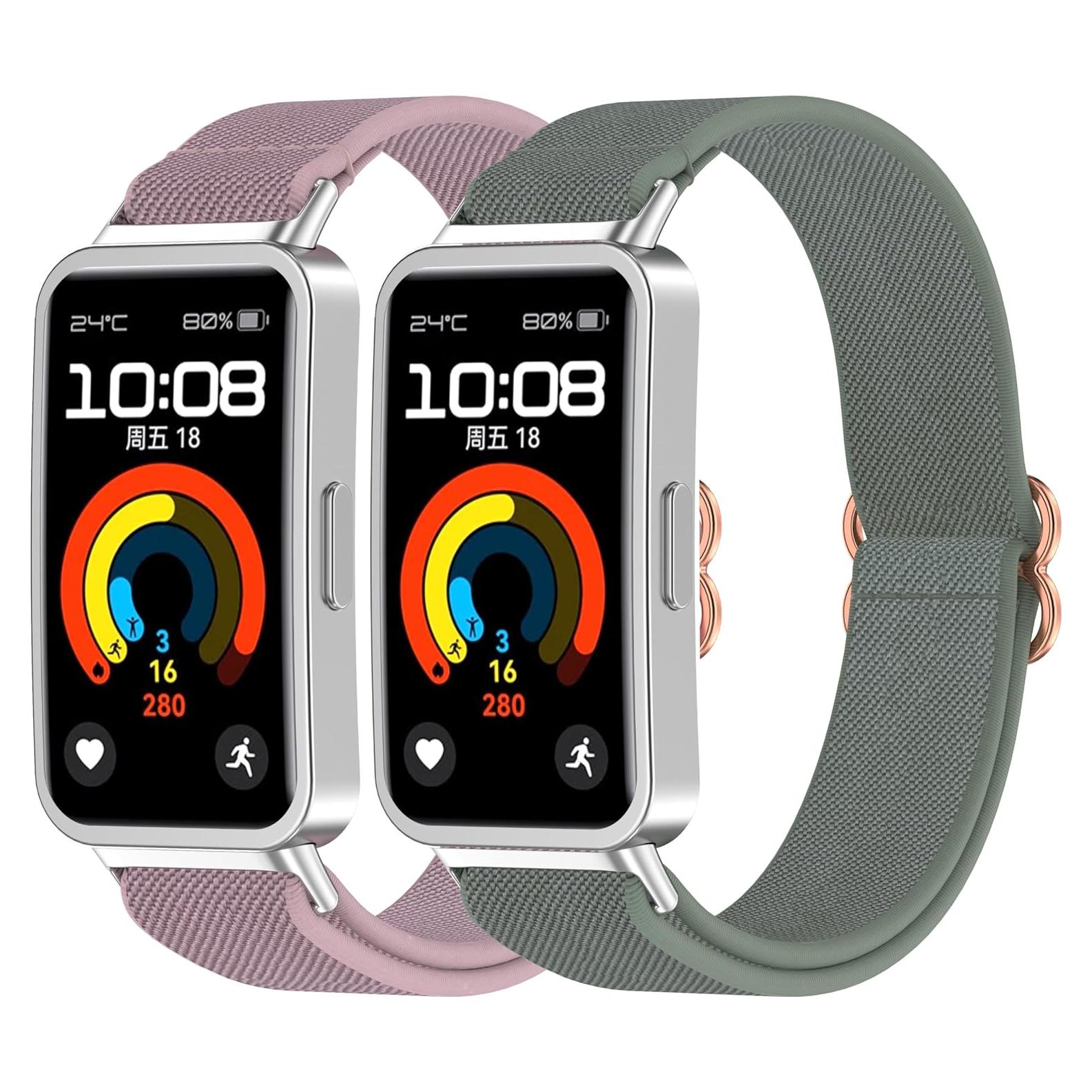 Banda Elástica FitTurn para HUAWEI Band 10/9/8 - Nylon Ajustable