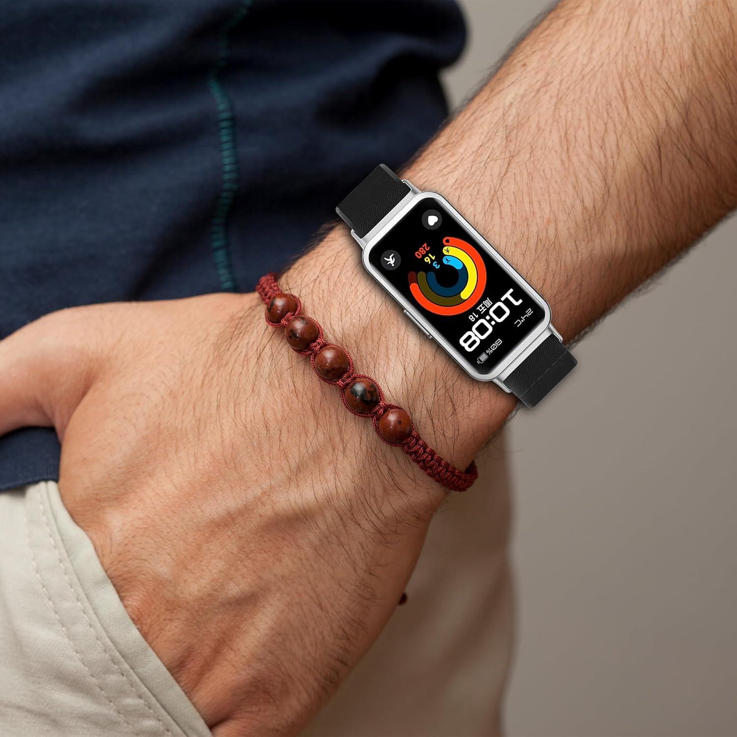 Banda Elástica FitTurn para HUAWEI Band 10/9/8 - Nylon Ajustable