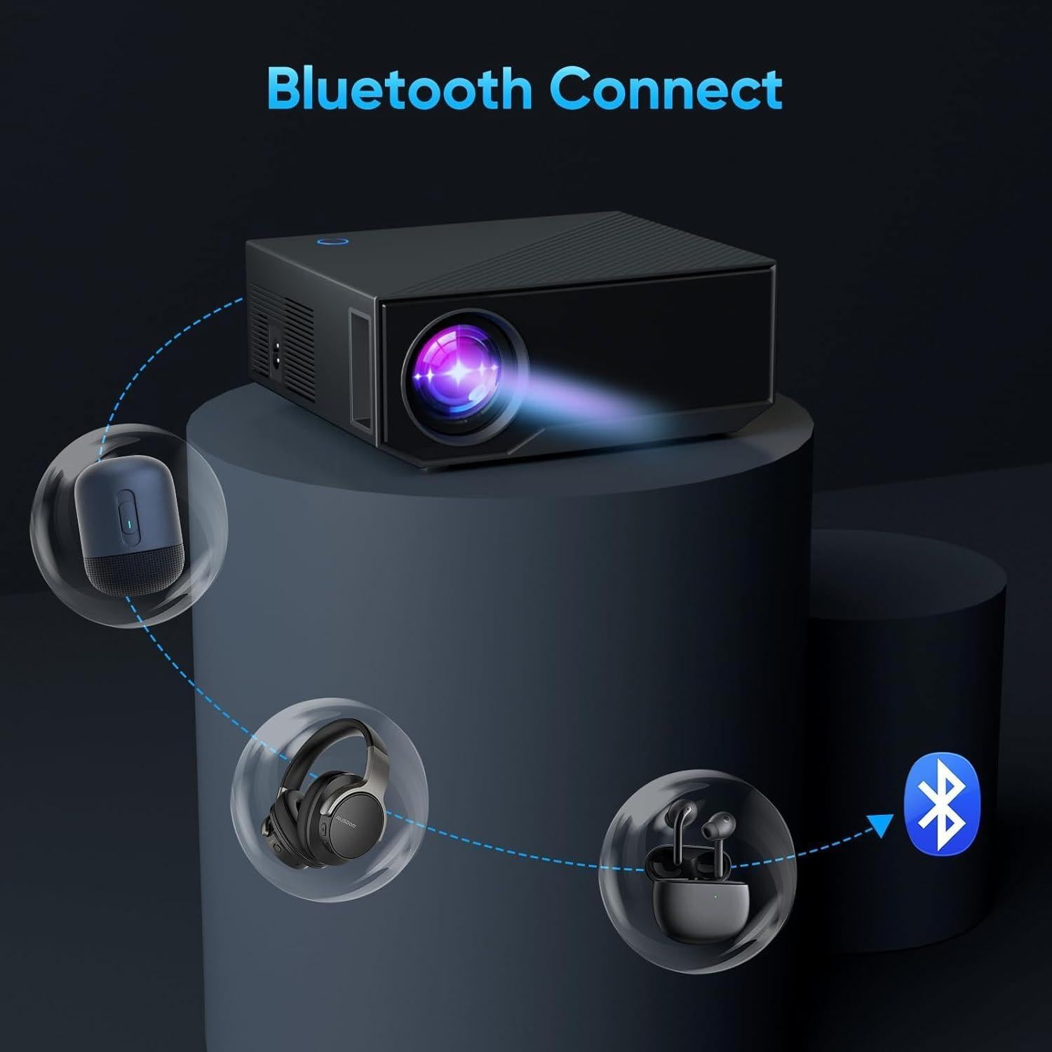 Proyector ZDK Full HD 1080P 20000 Lumens WiFi Bluetooth