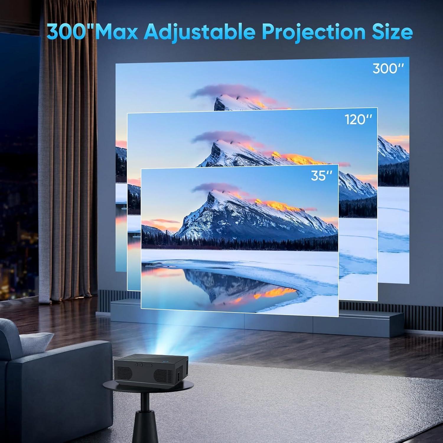 Proyector ZDK Full HD 1080P 20000 Lumens WiFi Bluetooth