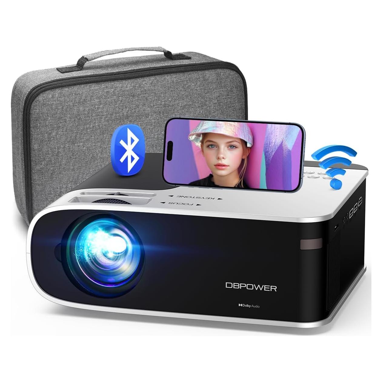 Proyector Inteligente DBPOWER 1080P WiFi Bluetooth 5.2 300 ANSI