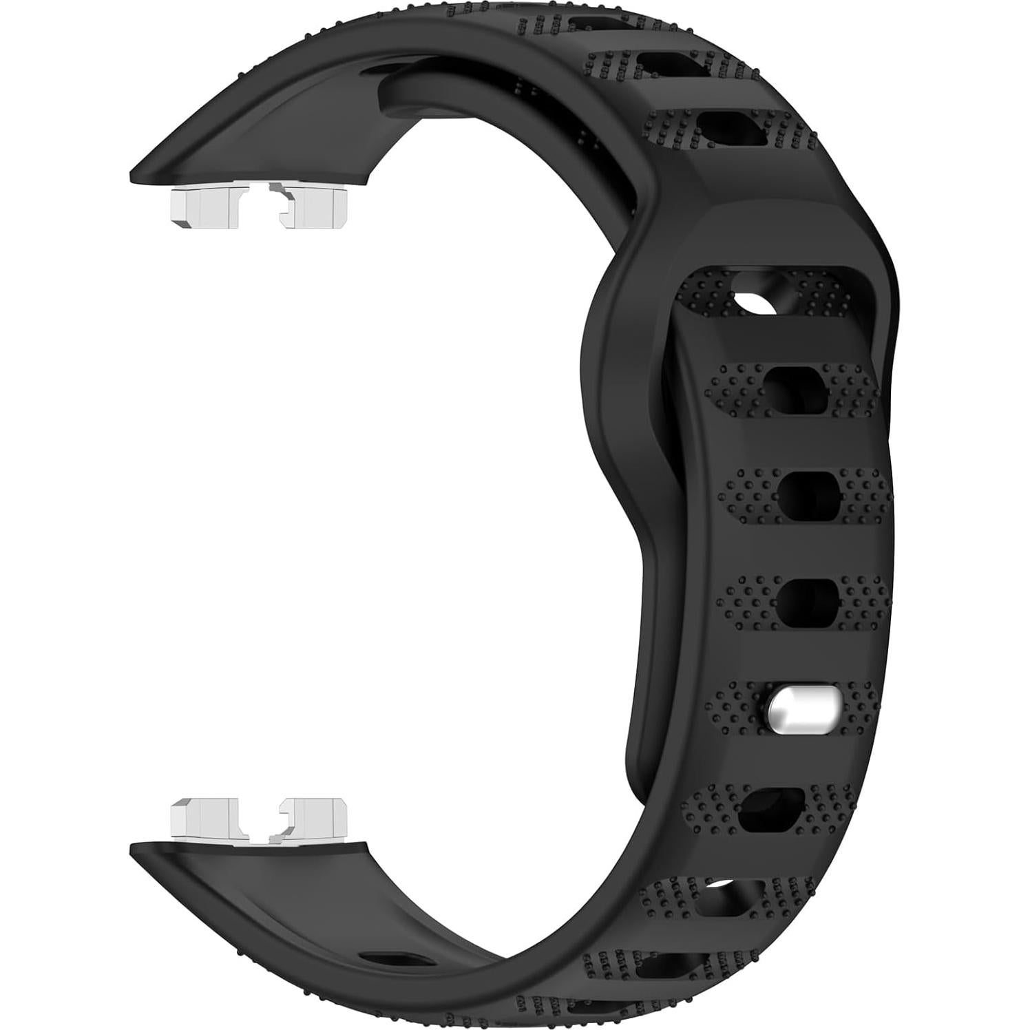 Correa de Reemplazo LOKEKE para Huawei Band 10/9/8 - Silicona Negra
