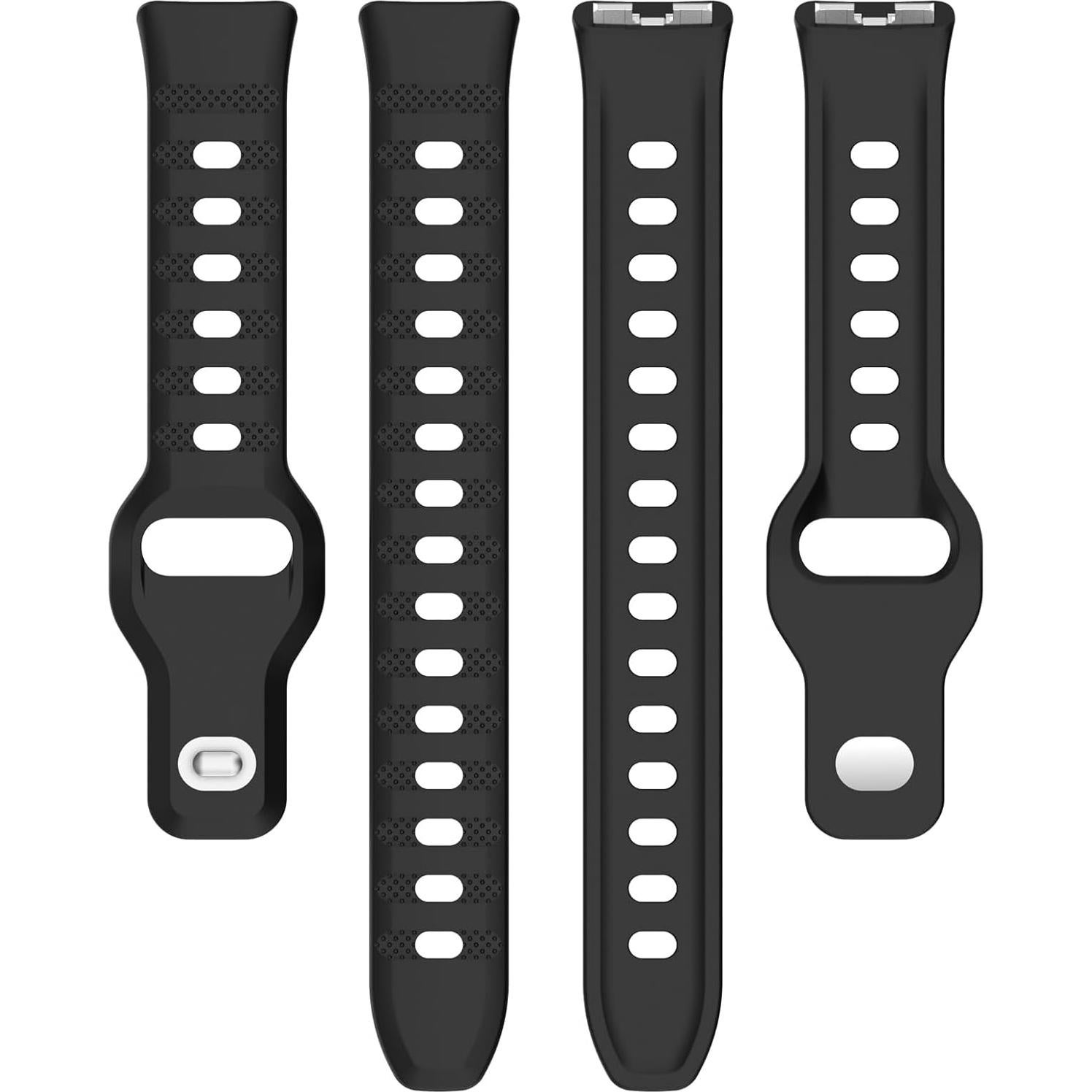 Correa de Reemplazo LOKEKE para Huawei Band 10/9/8 - Silicona Negra