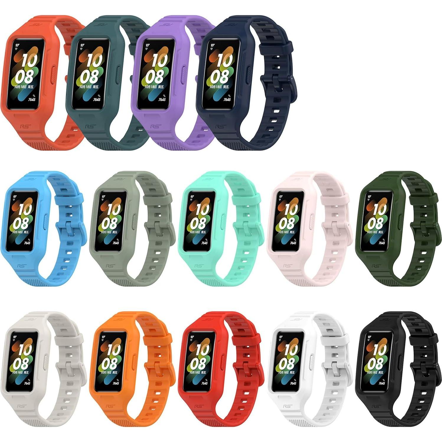 Correa de Reemplazo LOKEKE para Huawei Band 10/9/8/7 - TPE Negro