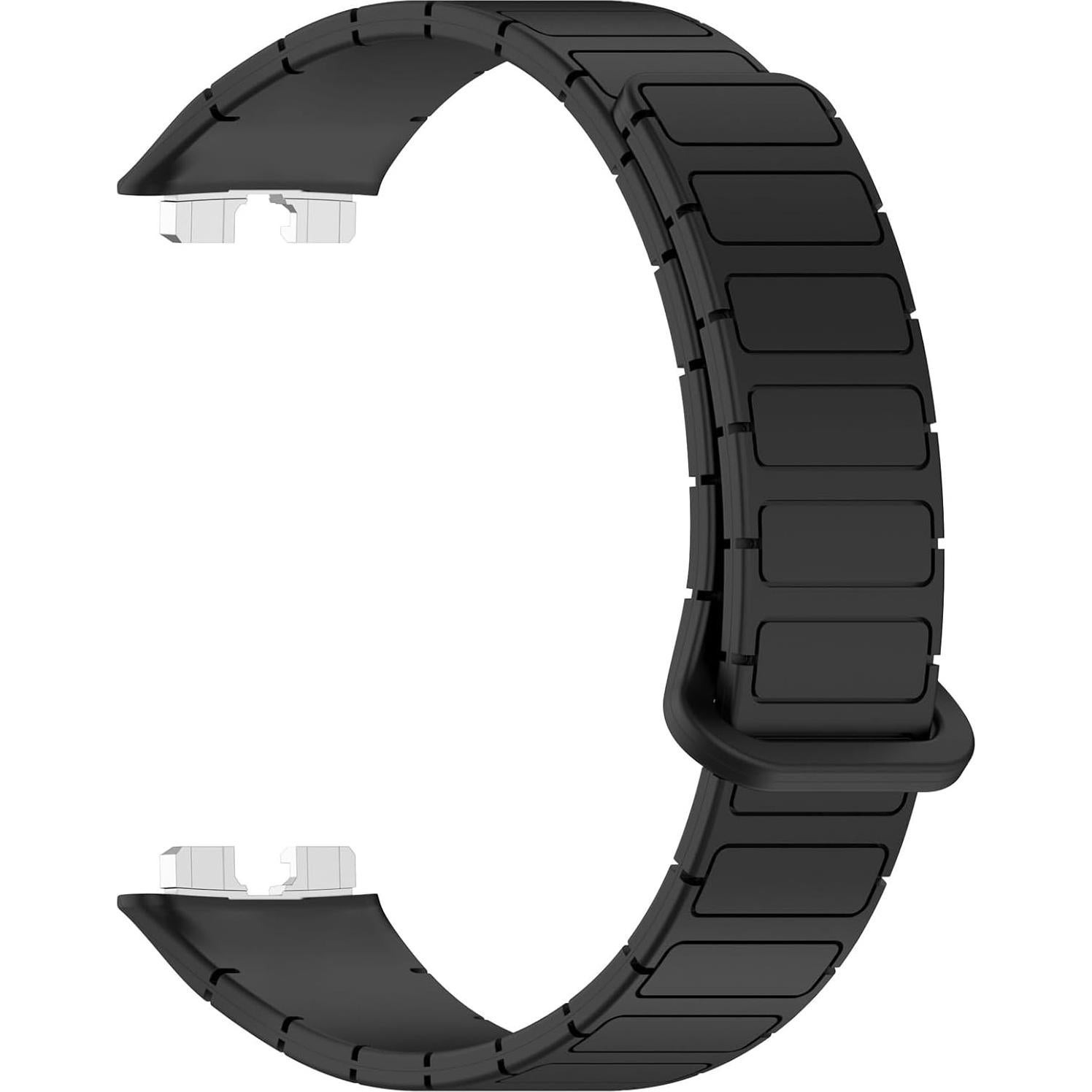 Correa de Reemplazo LOKEKE para Huawei Band 10/9/8 - Silicona Negra