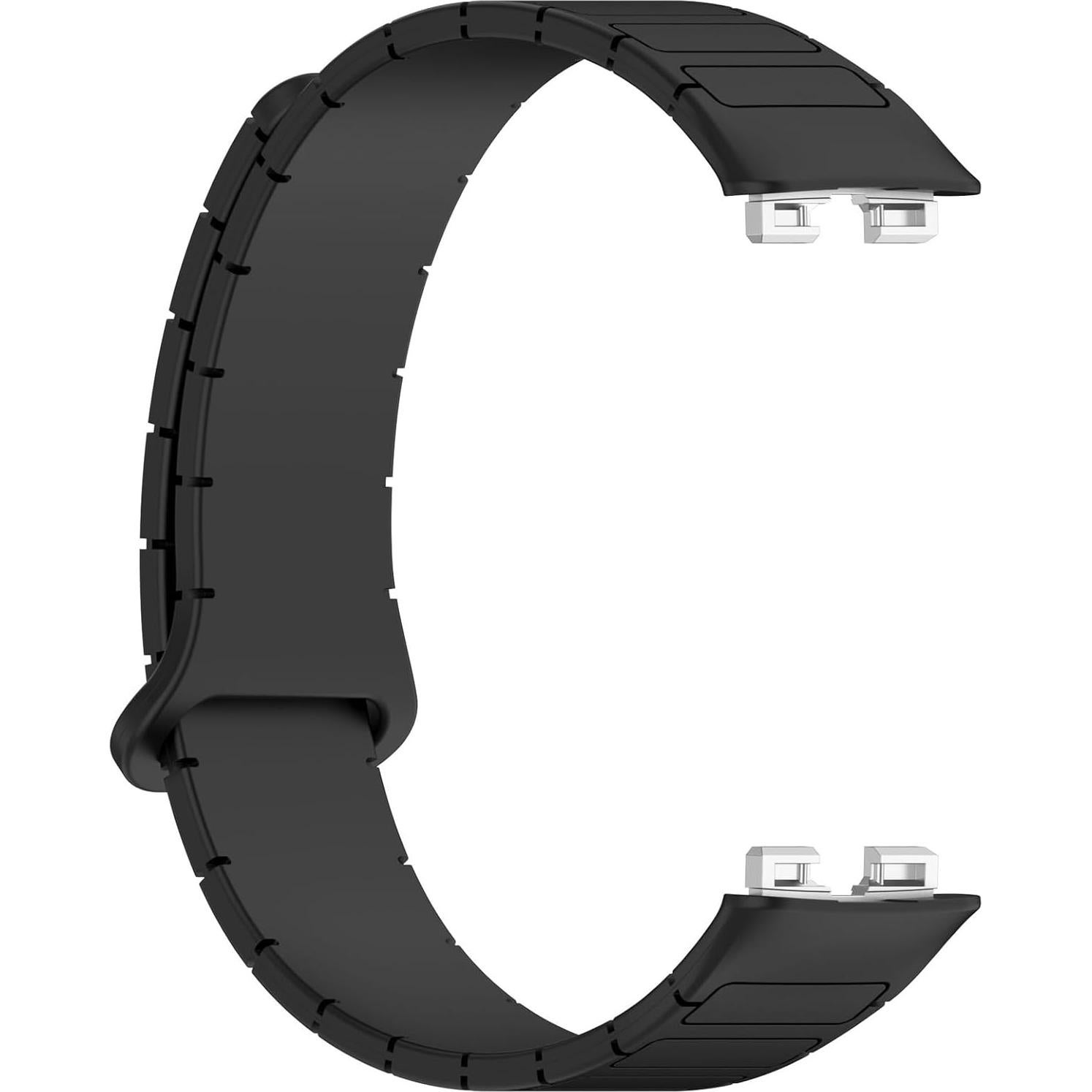 Correa de Reemplazo LOKEKE para Huawei Band 10/9/8 - Silicona Negra