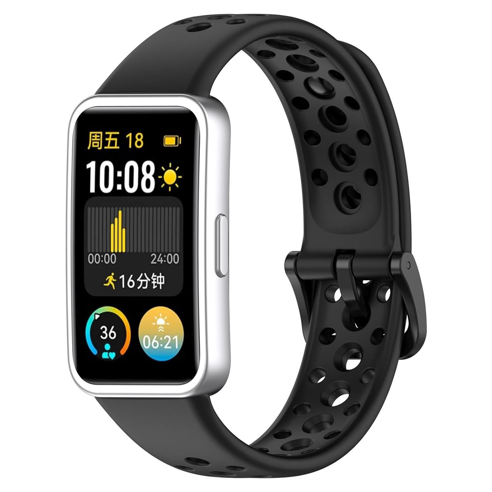 Correa de Silicona Disscool para Huawei Band 10/9/8 NFC - Ajustable