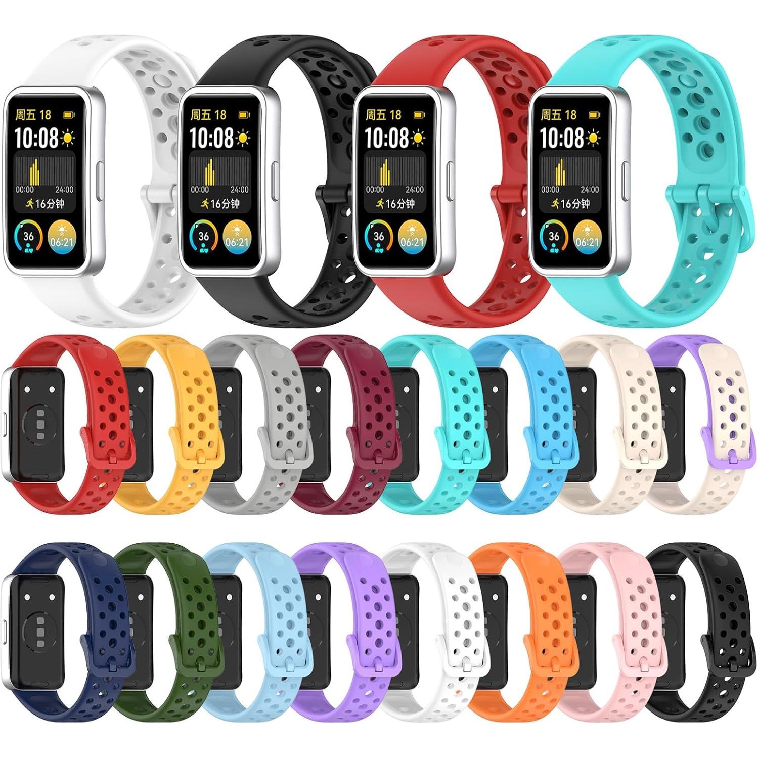 Correa de Silicona Disscool para Huawei Band 10/9/8 NFC - Ajustable