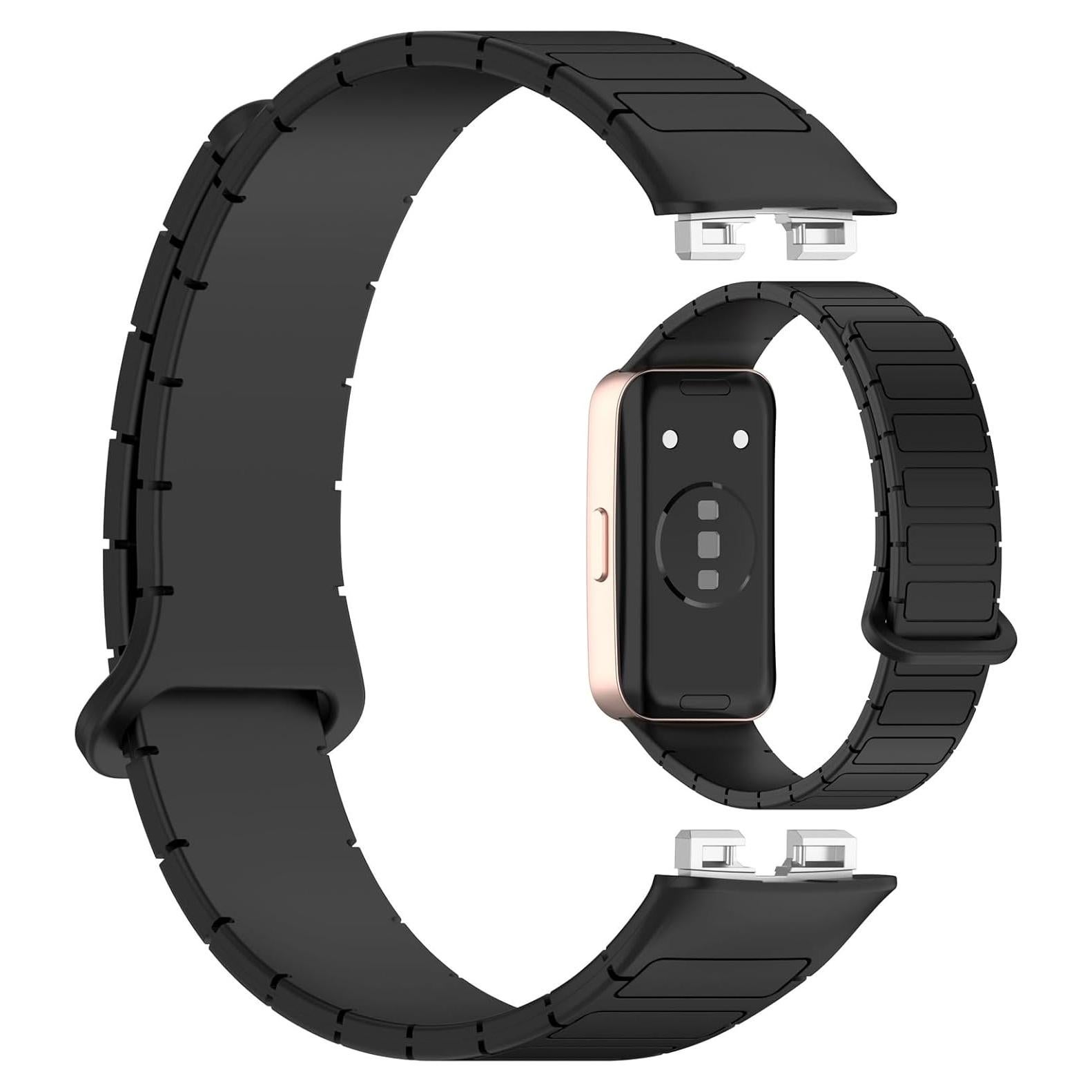 Correa de Silicona MOTONG para Huawei Band 10/9/8 - Negro