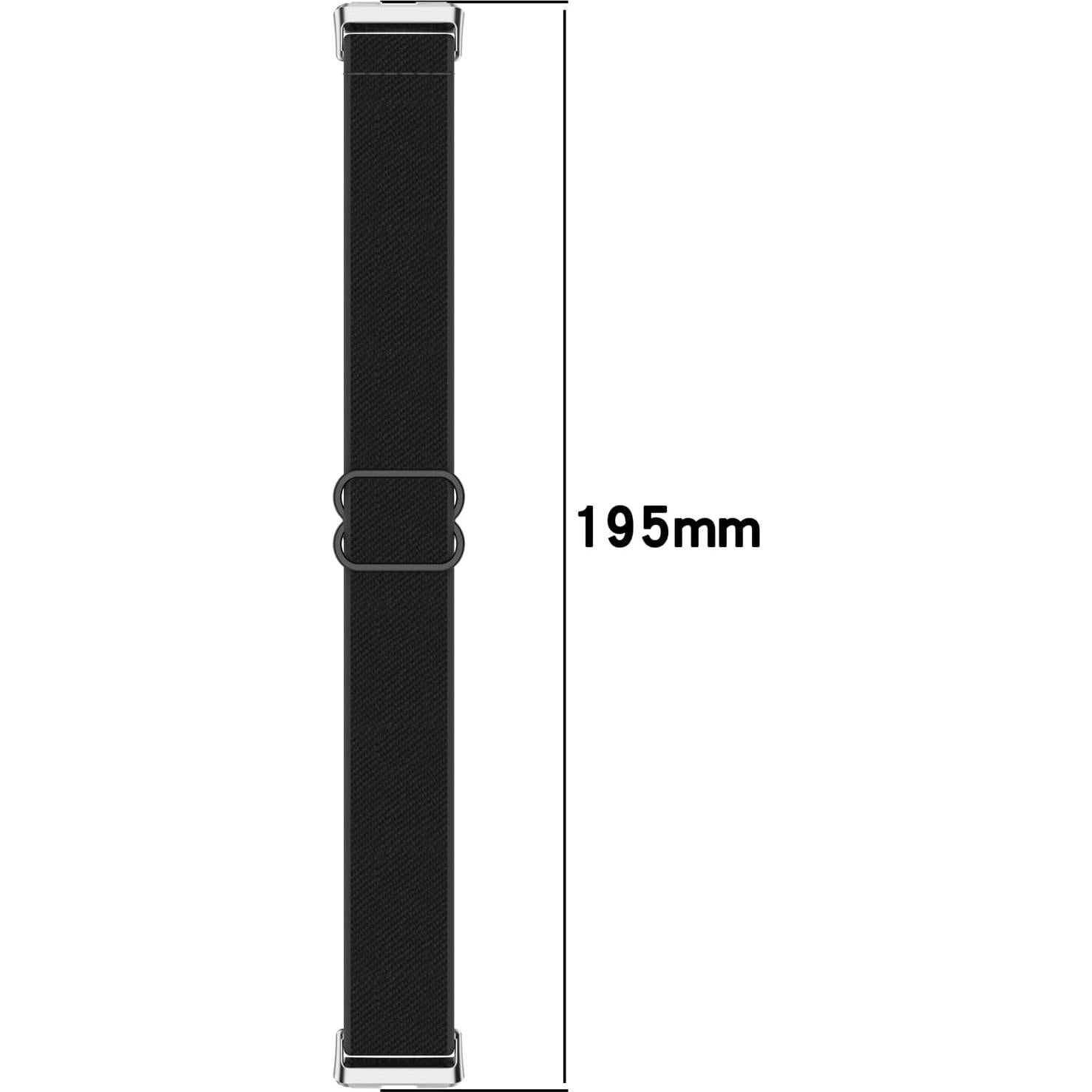 Correa de muñeca Disscool para Huawei Band 10/9/8 NFC - Nylon Negro