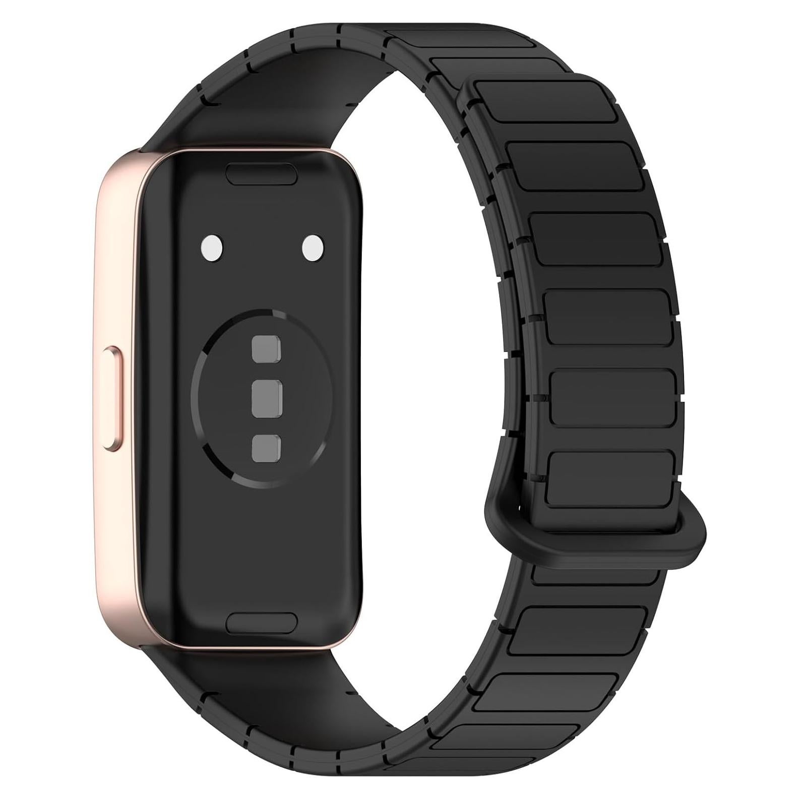 Correa de Silicona Disscool para Huawei Band 10/9/8 NFC - Negro