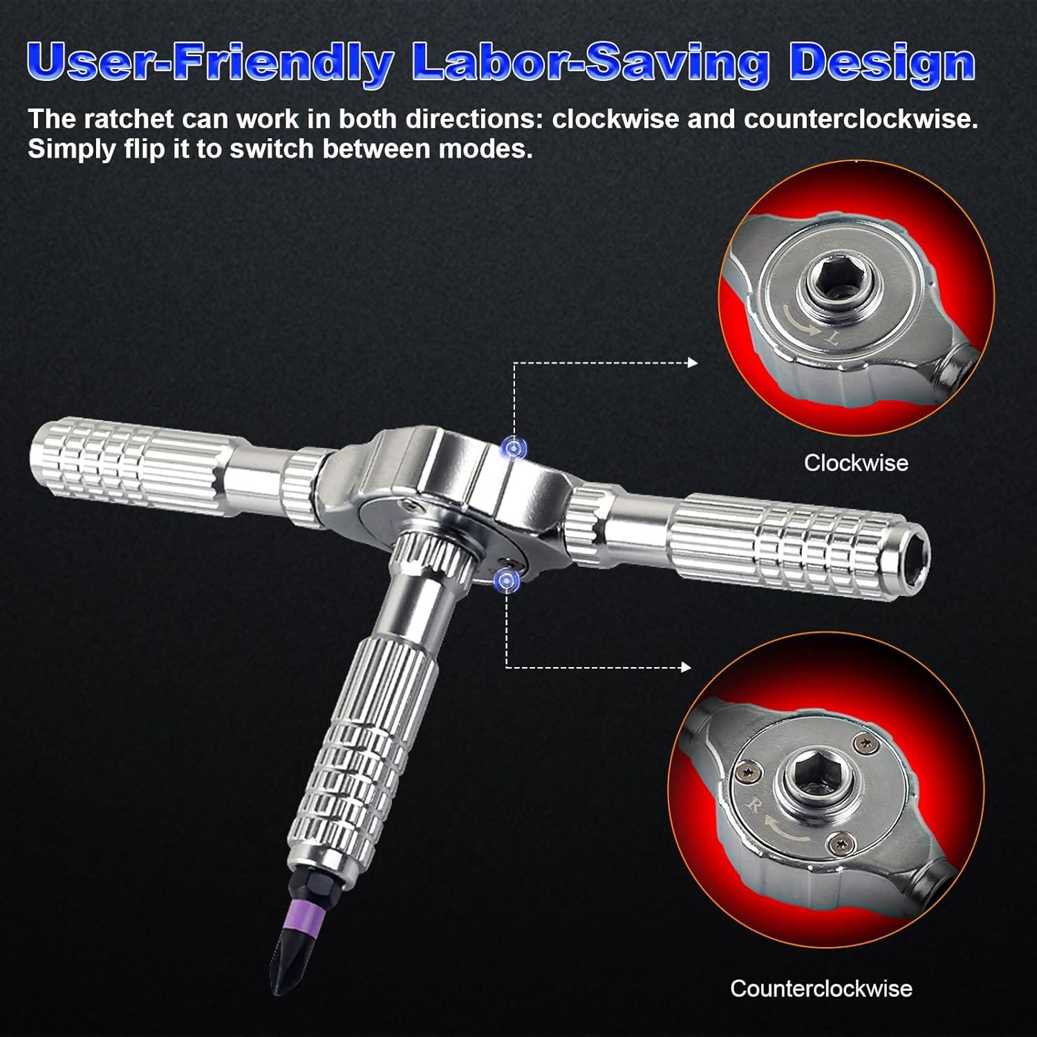 Juego de Destornilladores Magnéticos 40-en-1 LeCoirrax S2