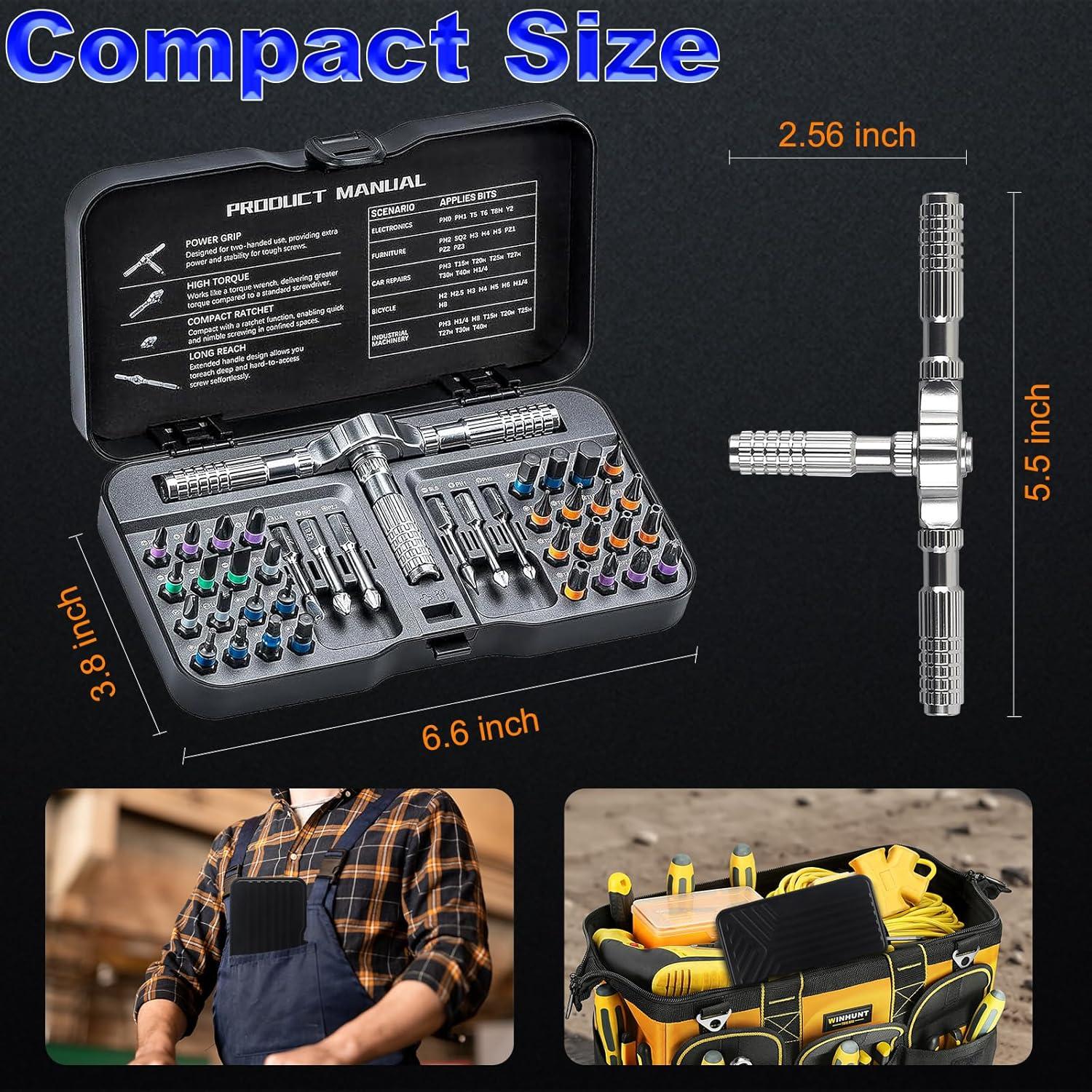 Juego de Destornilladores Magnéticos 40-en-1 LeCoirrax S2