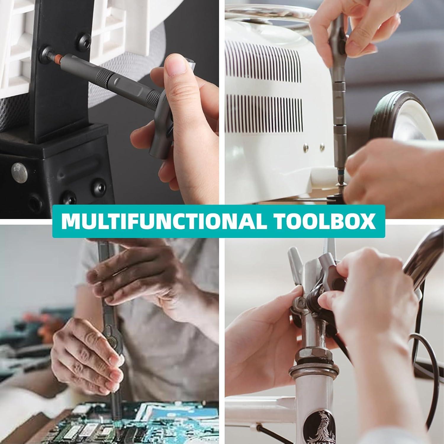 Juego de Destornilladores Magnéticos 42 en 1 USUAUU - Ergonomía y Portátil