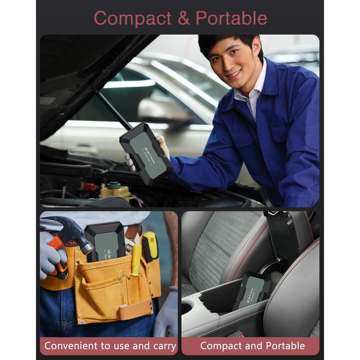 Juego de Destornilladores de Carraca LOFICOPER 42 en 1 Magnéticos