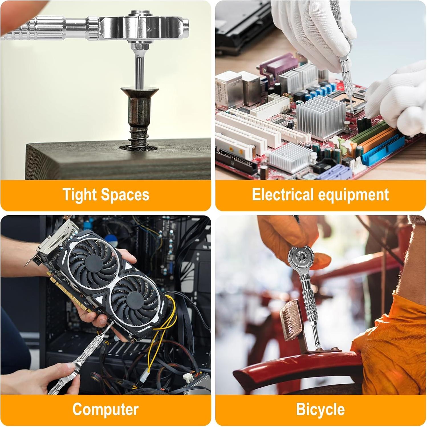 Juego de Destornillador Magnético 40 en 1 ELEAD con Mango Desmontable
