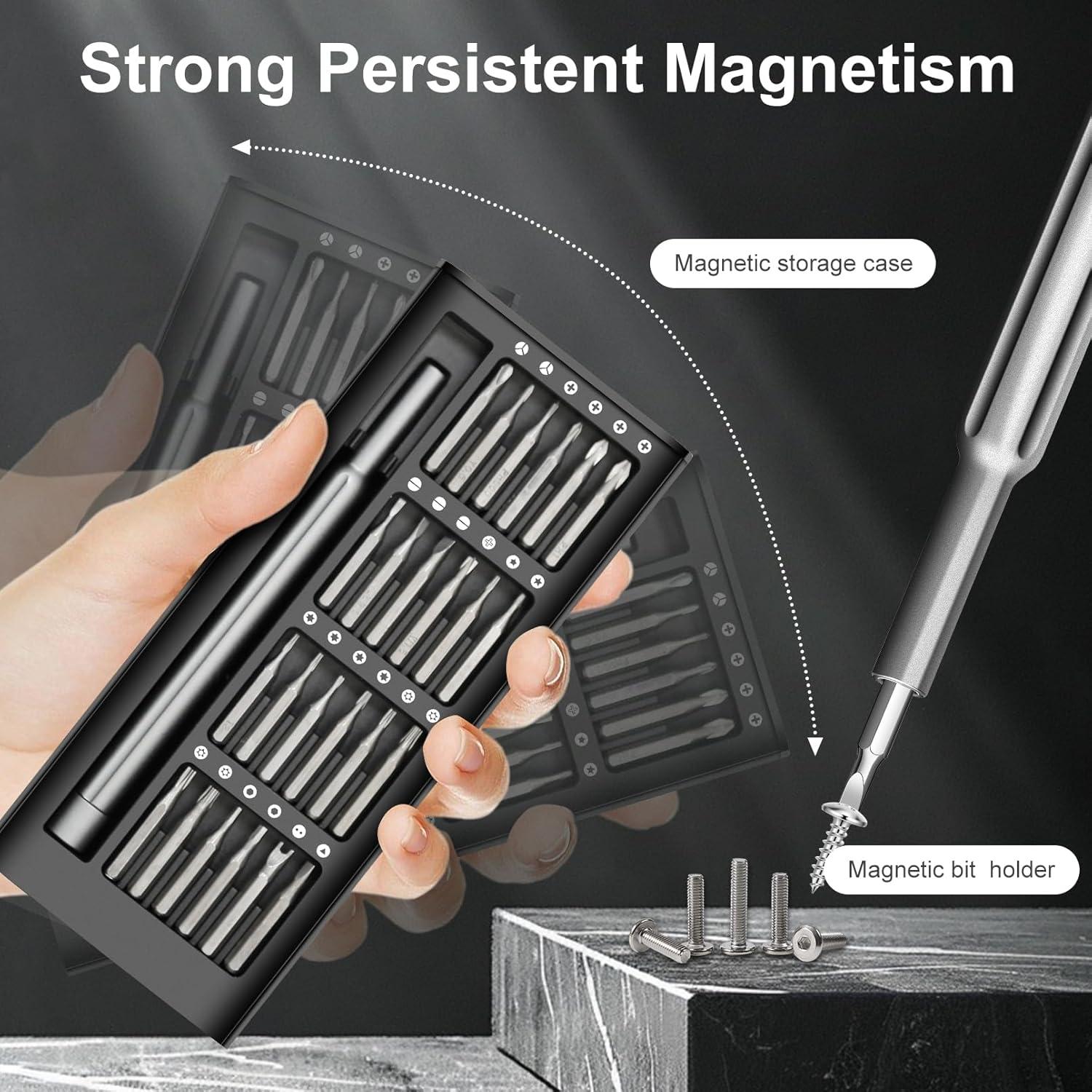 Juego de Destornilladores Magnéticos 24 en 1 Gastbest - Acero