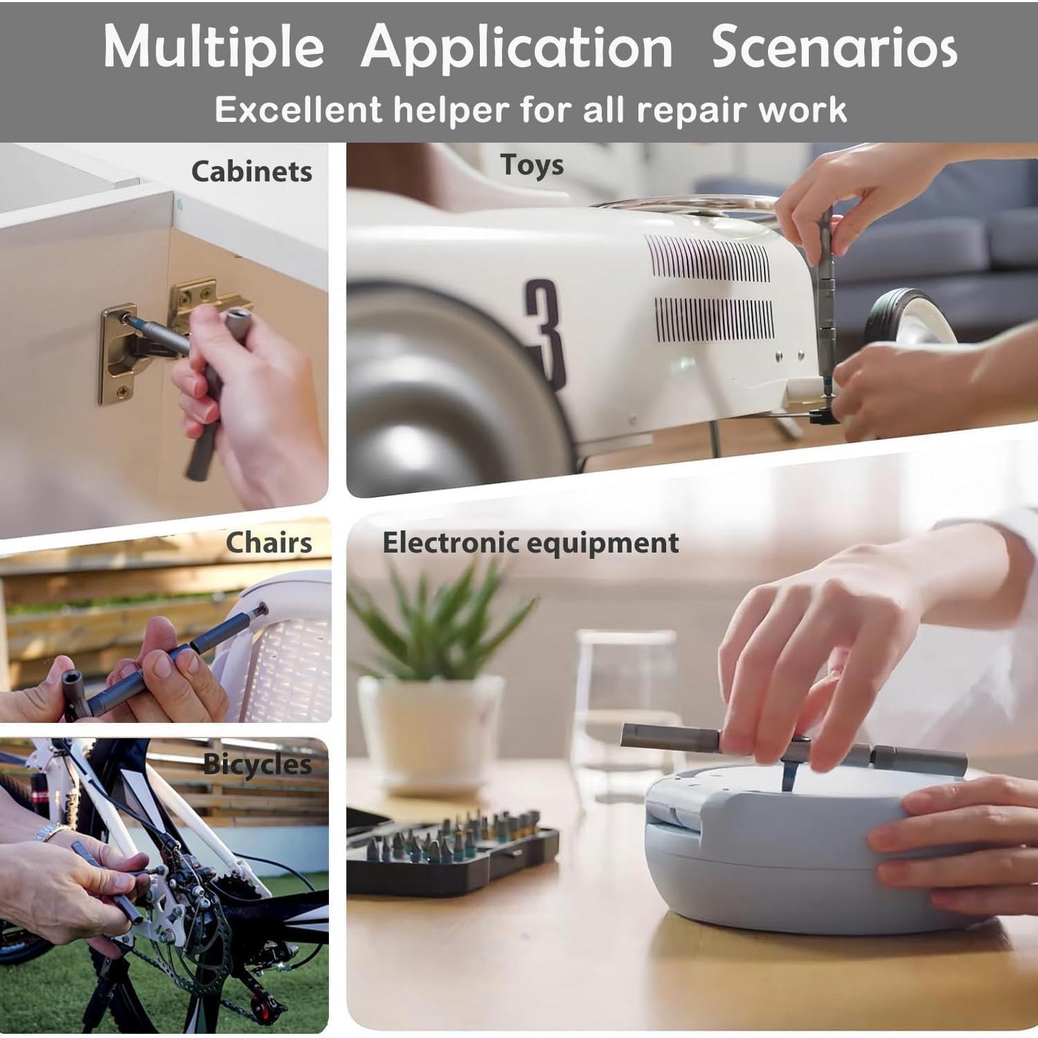 Juego de Destornilladores de Carraca Olipiter 42 en 1 Magnéticos