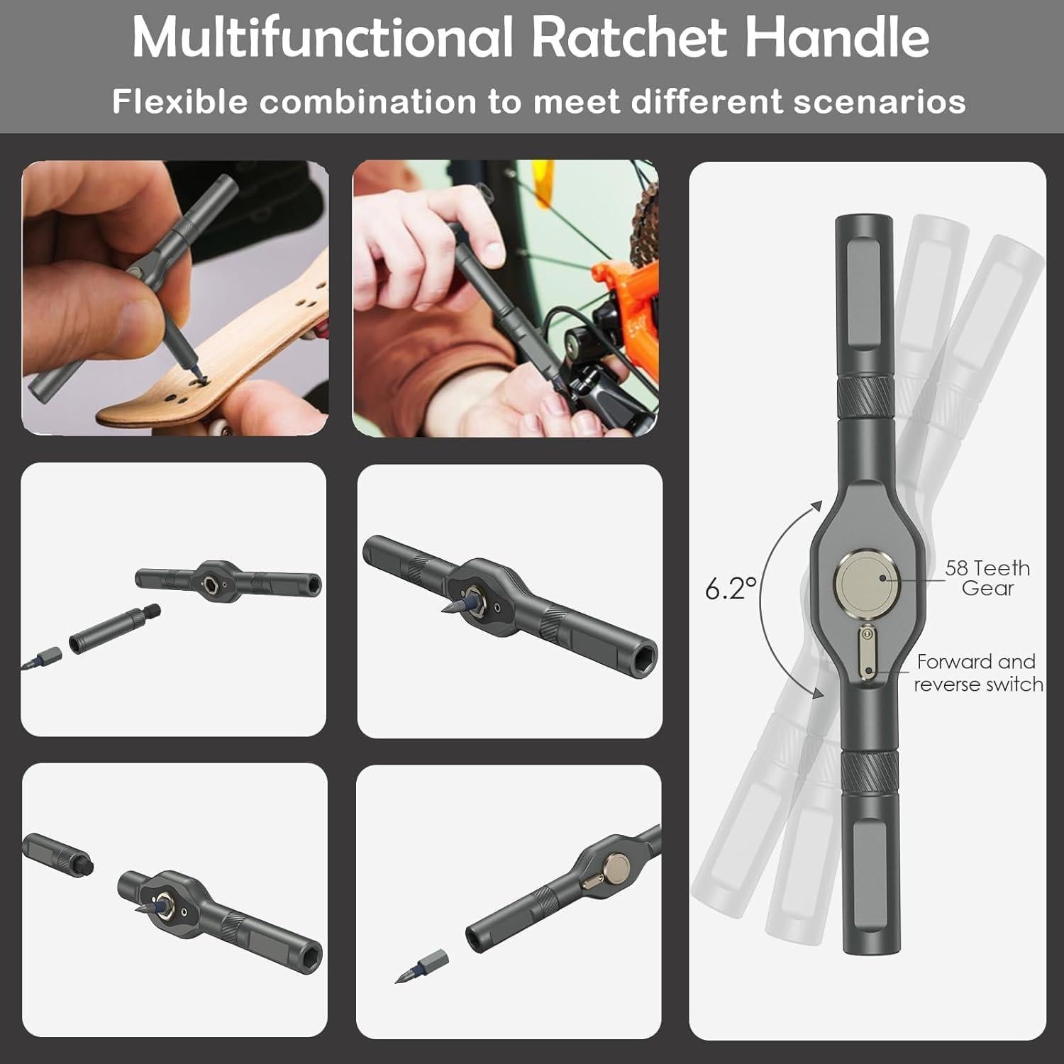 Juego de Destornilladores de Carraca Olipiter 42 en 1 Magnéticos