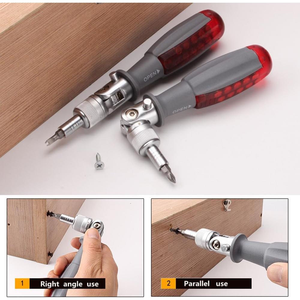 Destornillador de Trinquete 10 en 1 Szhdxsy - Acero S2, 180°