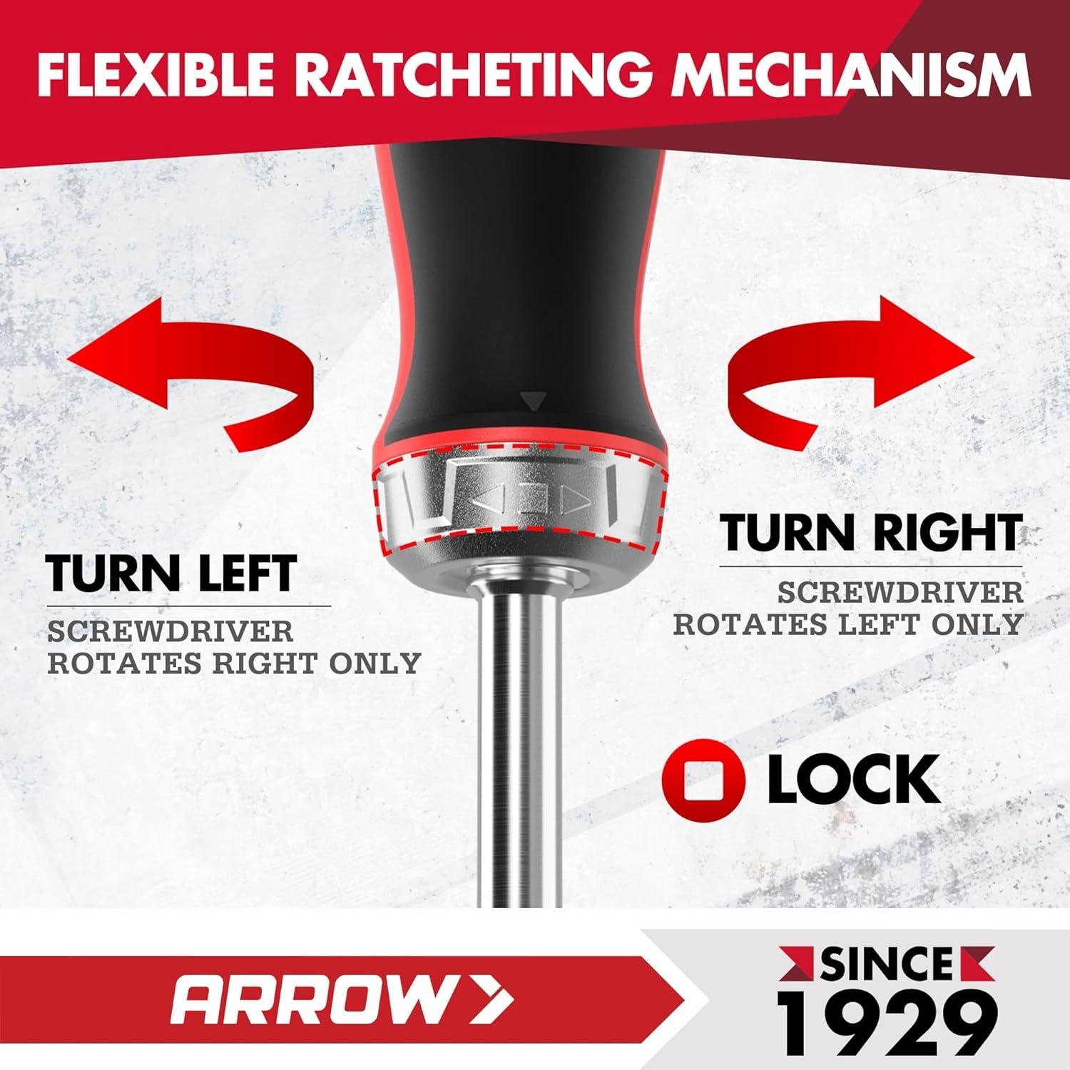 Juego de Destornilladores de Carraca Arrow 27-en-1 con Estuche
