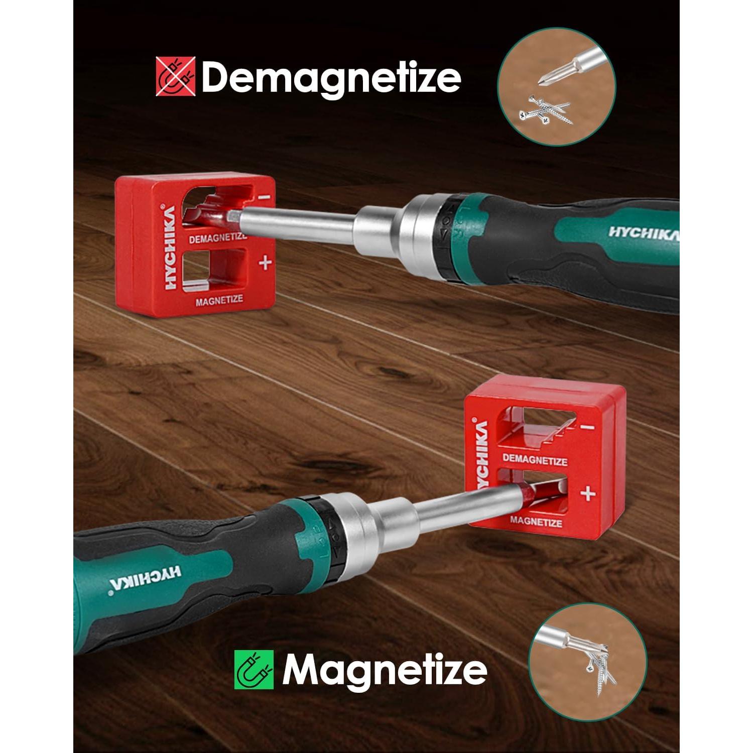 Destornillador de Trinquete 16-en-1 HYCHIKA con Bits Magnéticos