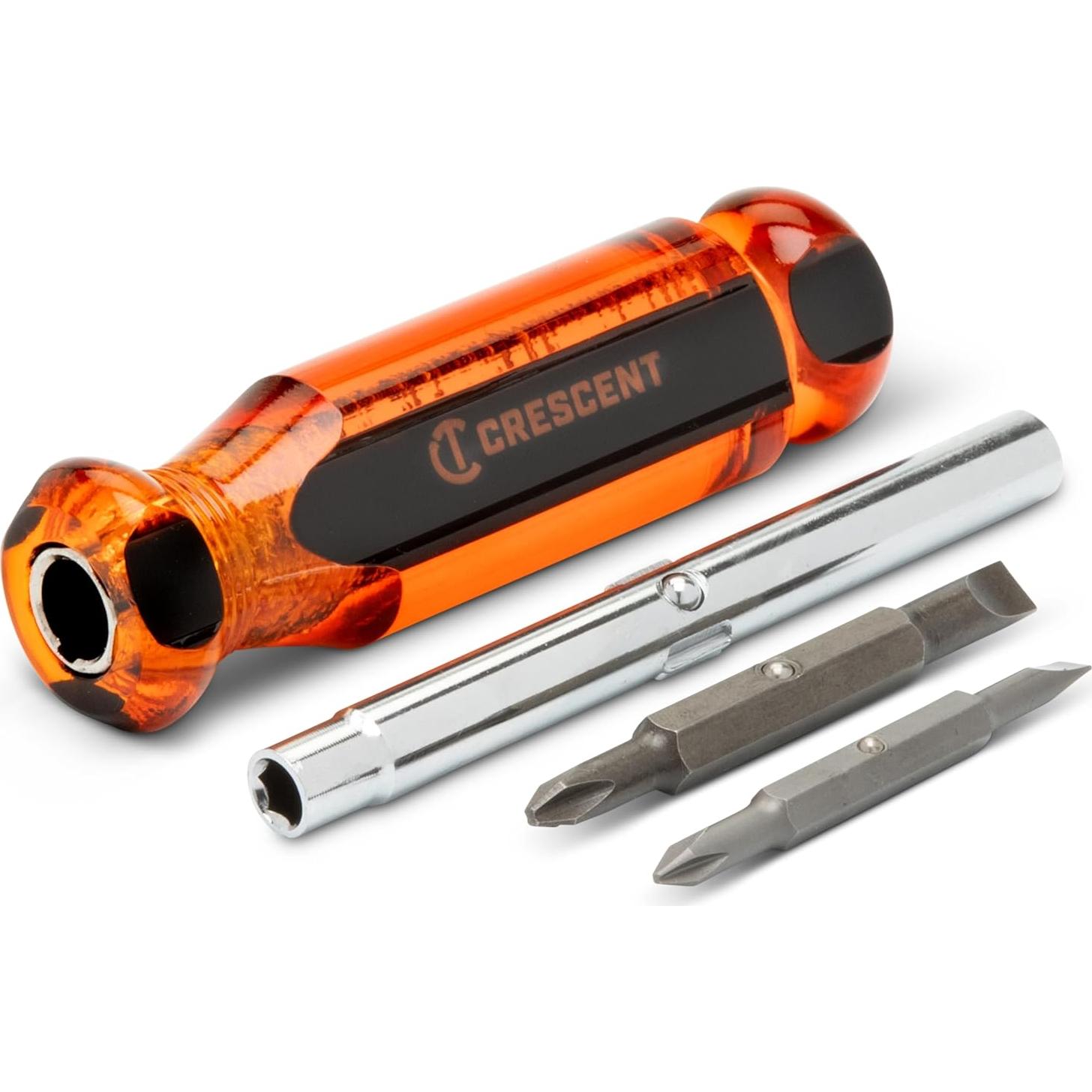 Destornillador 6-en-1 Crescent CS61N Rojo, Multi-Bit