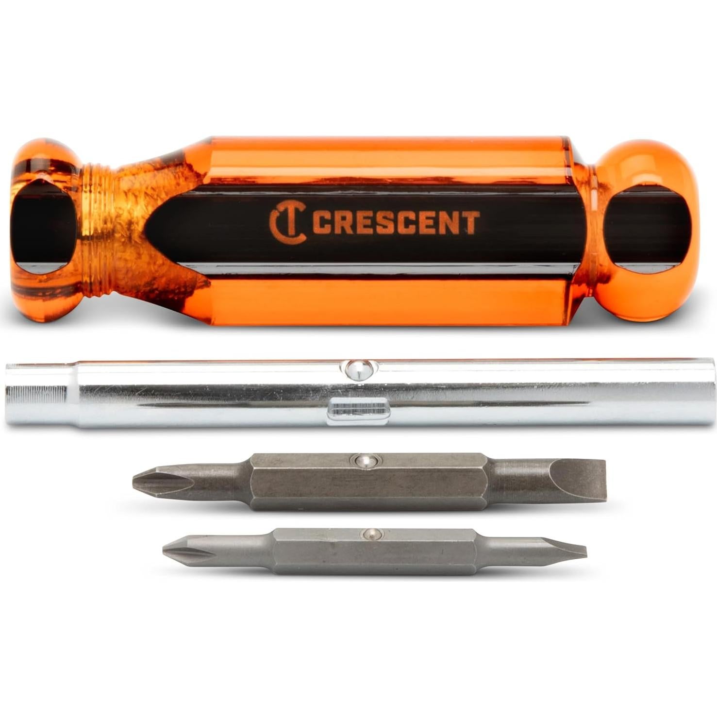 Destornillador 6-en-1 Crescent CS61N Rojo, Multi-Bit