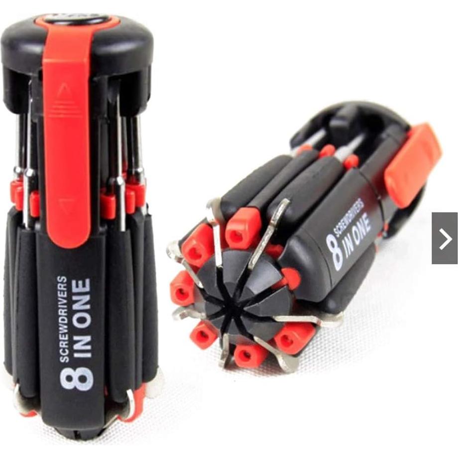 Juego de Destornilladores Portátil 8 en 1 VIP Global Exim con Linterna LED