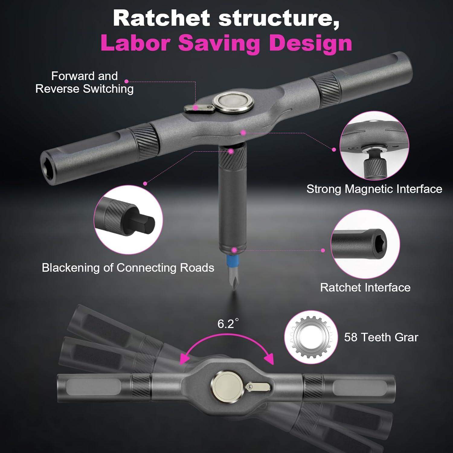 Juego de Destornilladores Magnéticos 42 en 1 THINKWORK