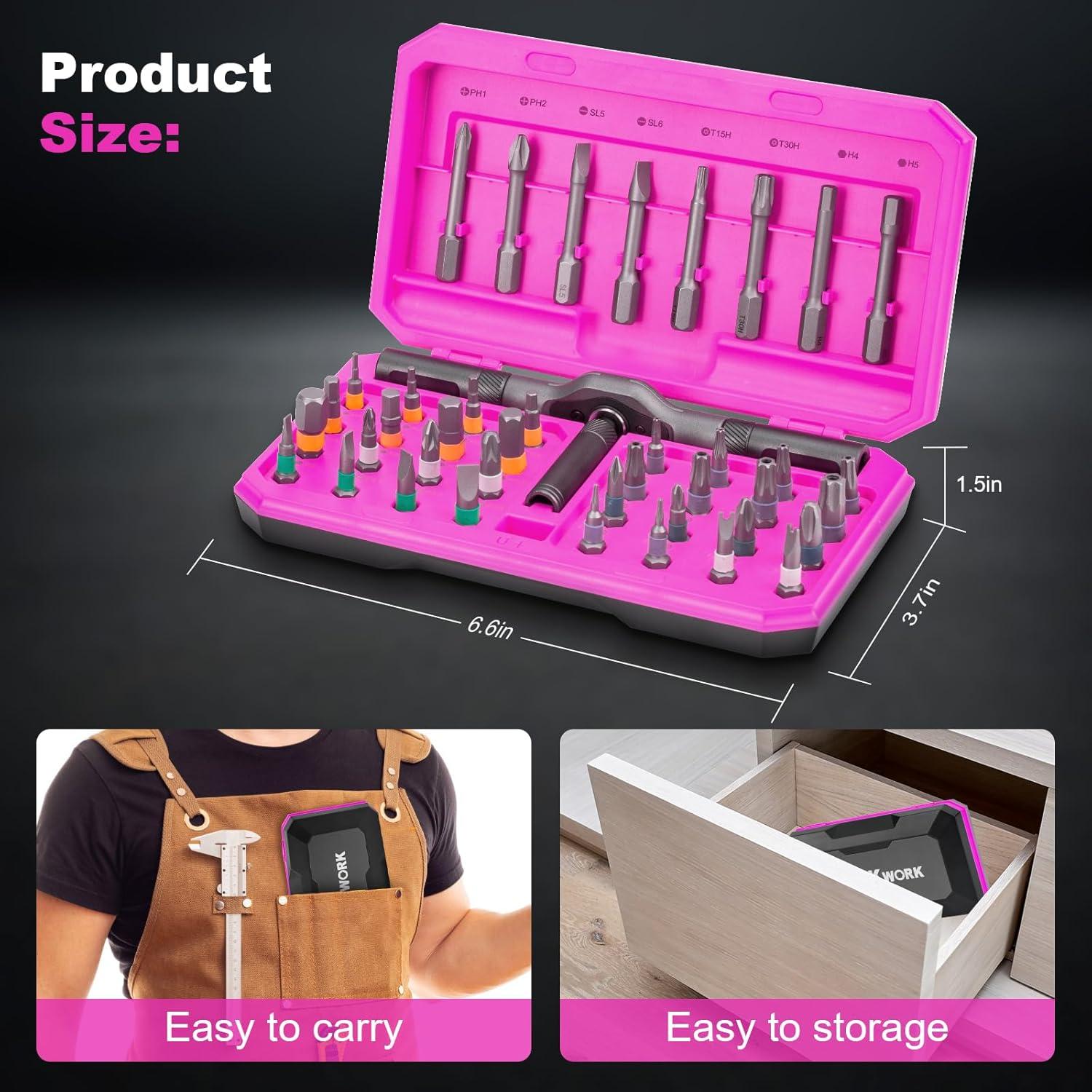 Juego de Destornilladores Magnéticos 42 en 1 THINKWORK