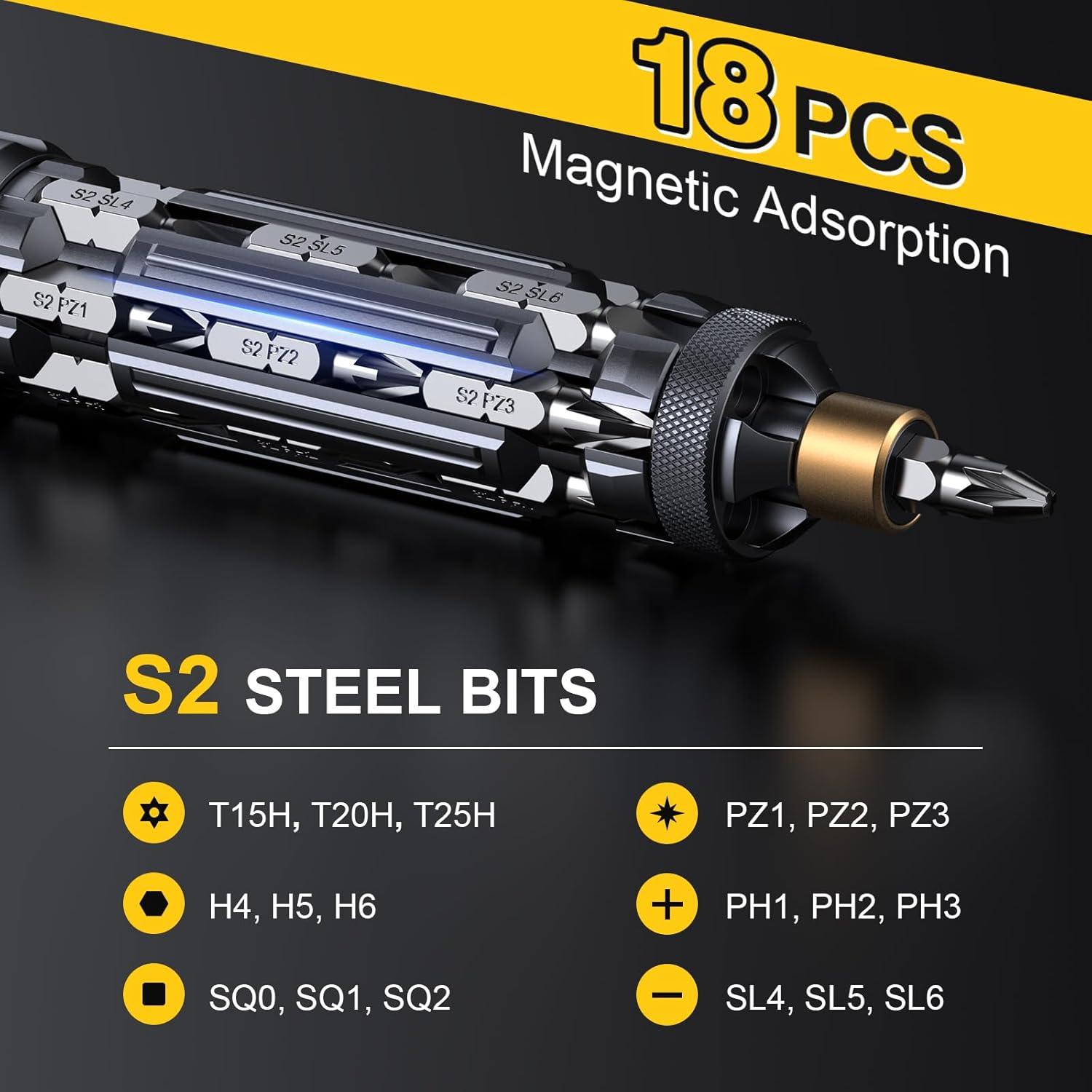 Destornillador Multibit EDC JOREST 19 en 1 Magnético