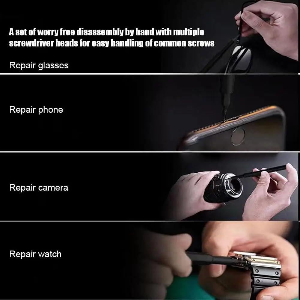 Juego de Destornilladores de Precisión Genérico 24 en 1 Ergonómico