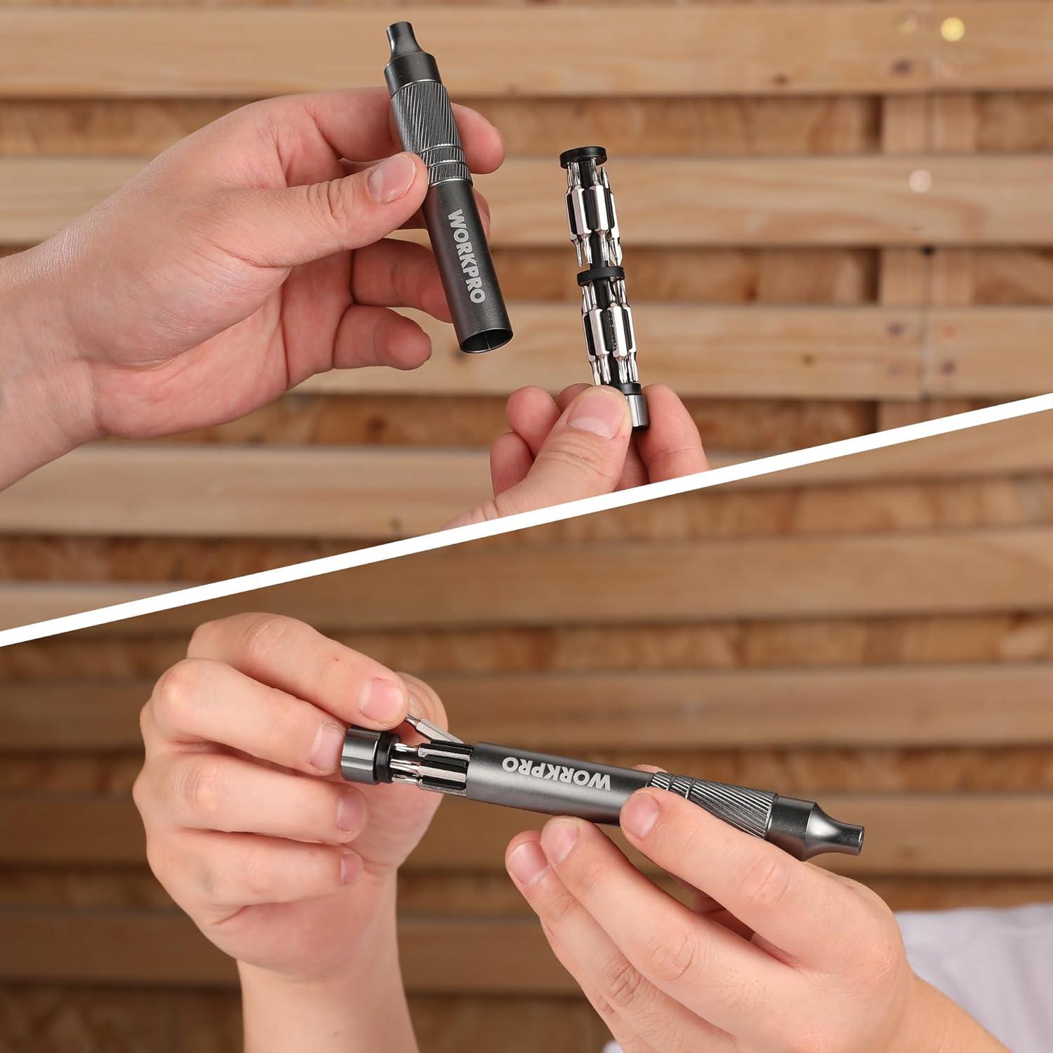 Juego de Destornilladores Mini 24 en 1 WORKPRO - Acero S2