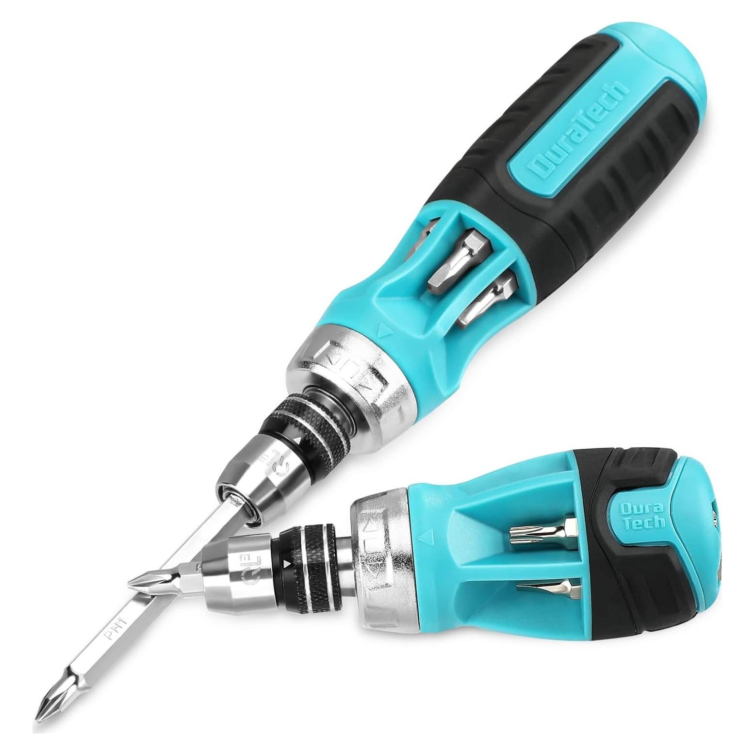 Juego de Destornilladores de Carraca 2 Piezas DURATECH 12 en 1