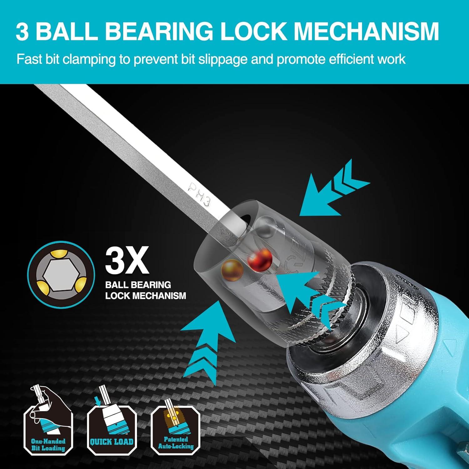 Juego de Destornilladores de Carraca 2 Piezas DURATECH 12 en 1